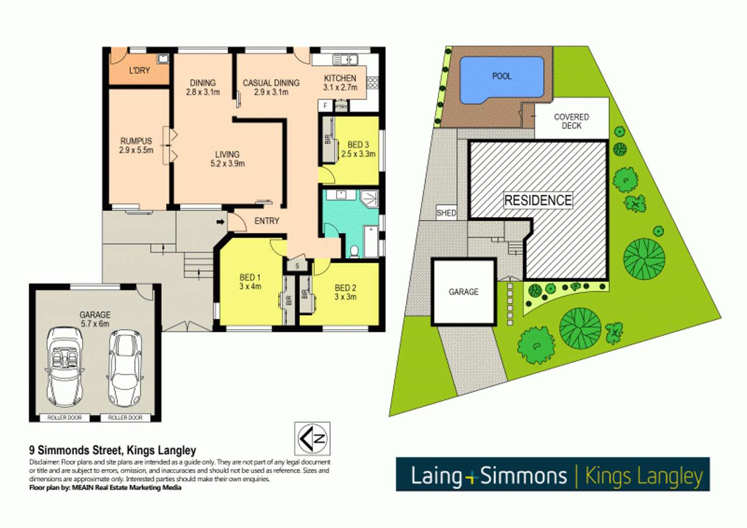 Floorplan of Homely house listing, 9 Simmonds Street, Kings Langley NSW 2147