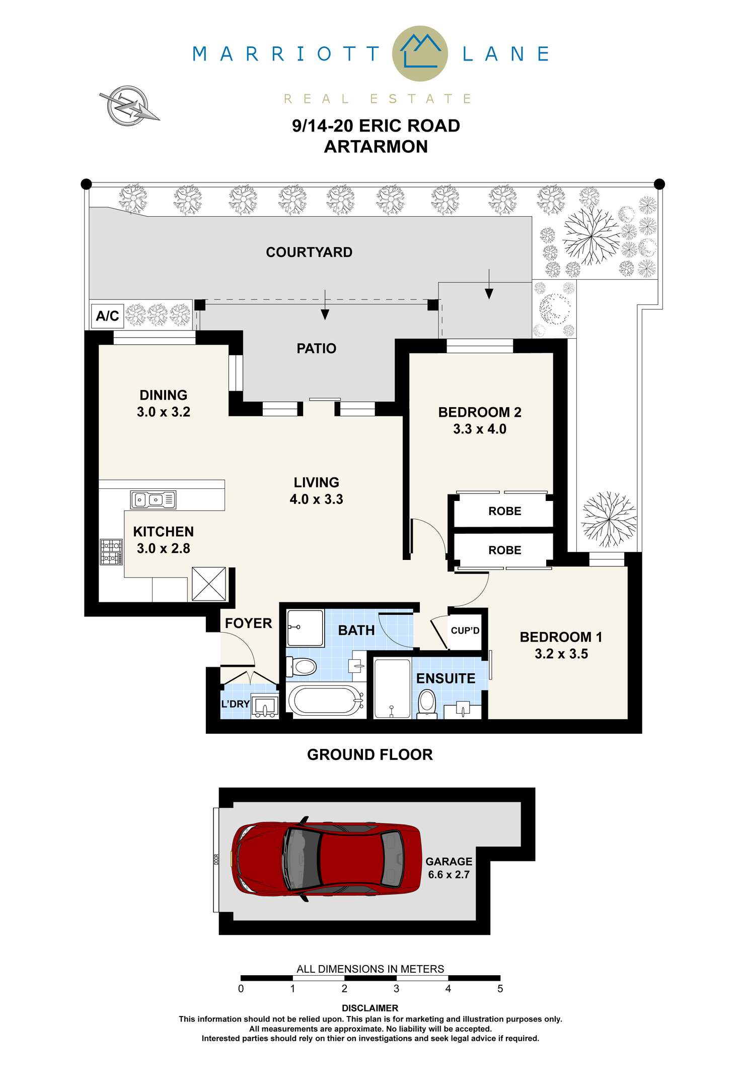 Floorplan of Homely unit listing, 9/14-20 Eric Road, Artarmon NSW 2064
