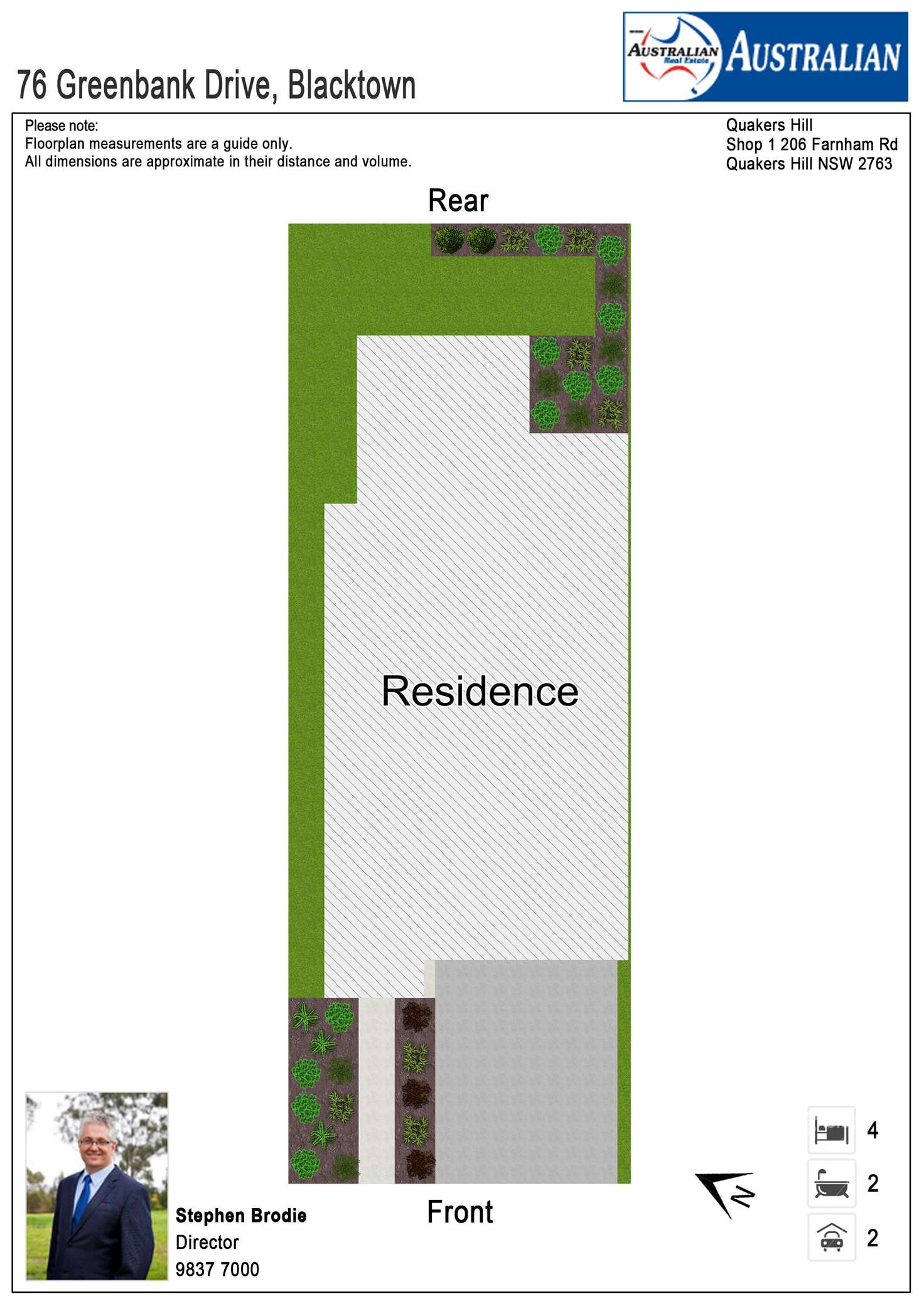 Floorplan of Homely house listing, 76 Greenbank Drive, Blacktown NSW 2148