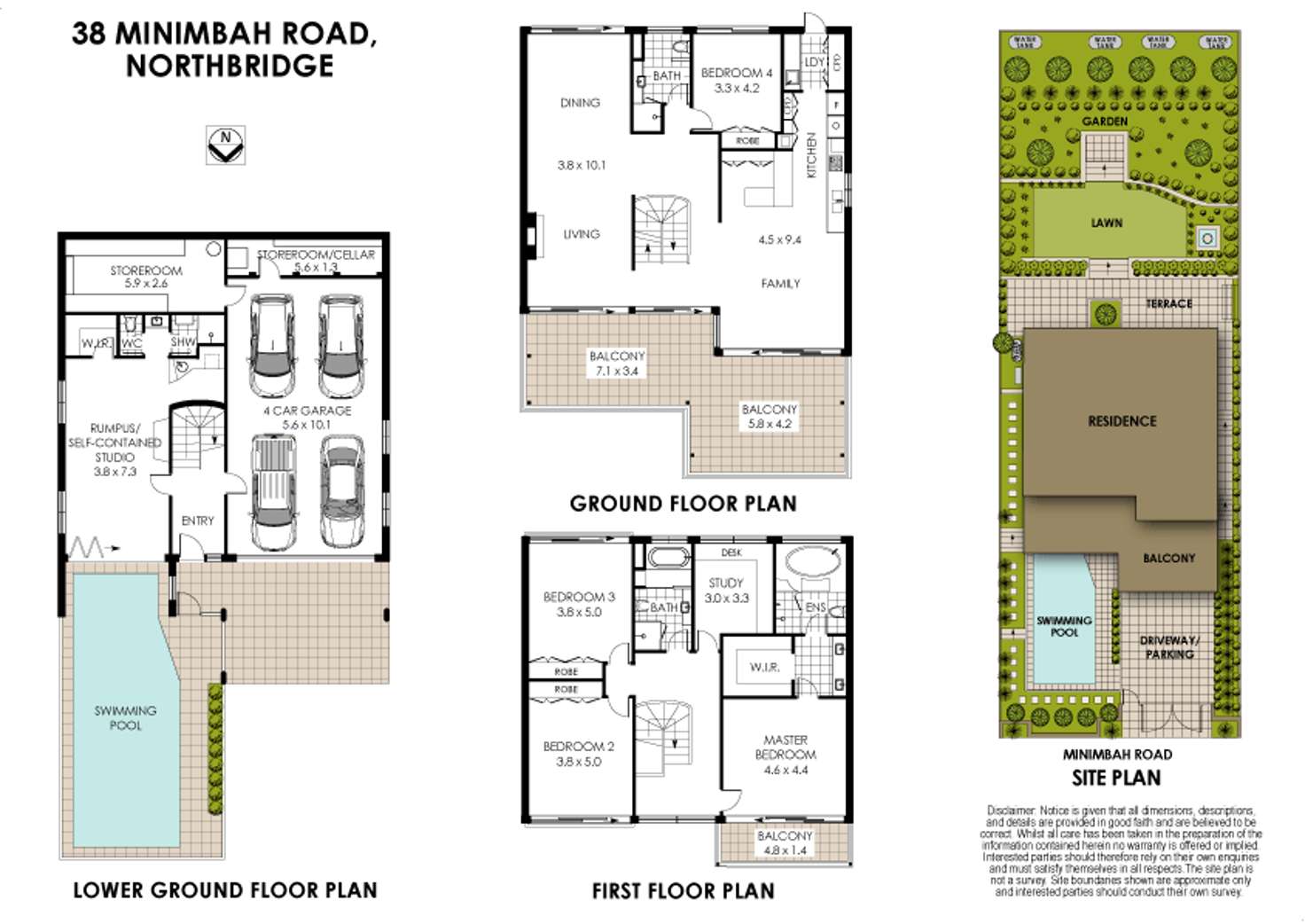 Floorplan of Homely house listing, 38 Minimbah Road, Northbridge NSW 2063