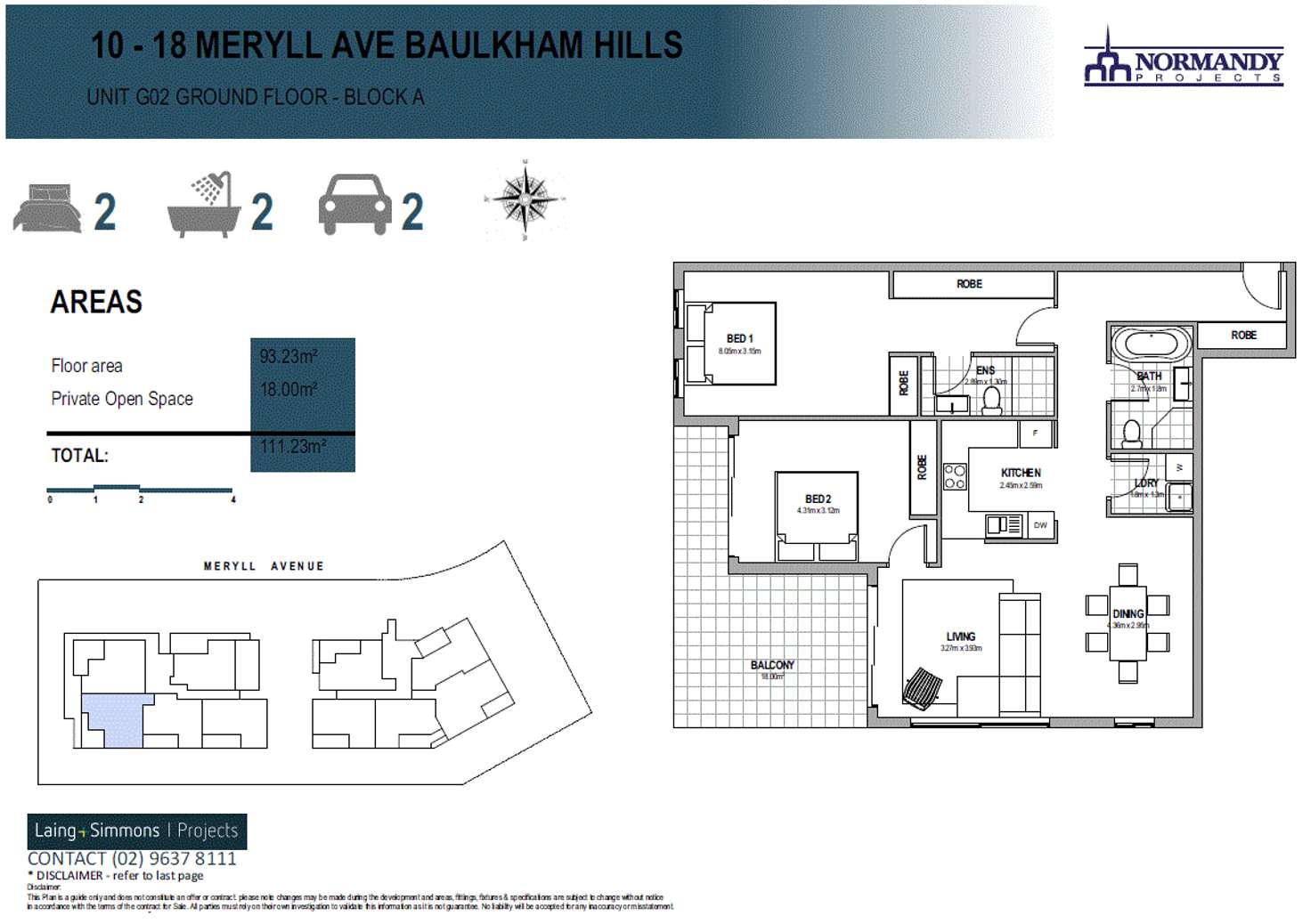Floorplan of Homely apartment listing, G02/10-18 Meryll Avenue, Baulkham Hills NSW 2153