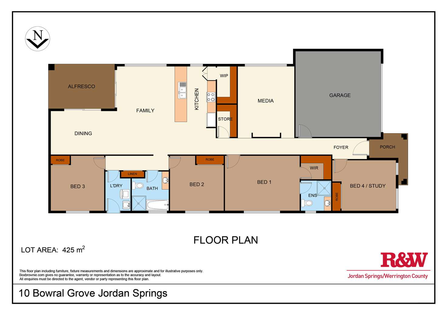 Floorplan of Homely house listing, 10 Bowral Grove, Jordan Springs NSW 2747