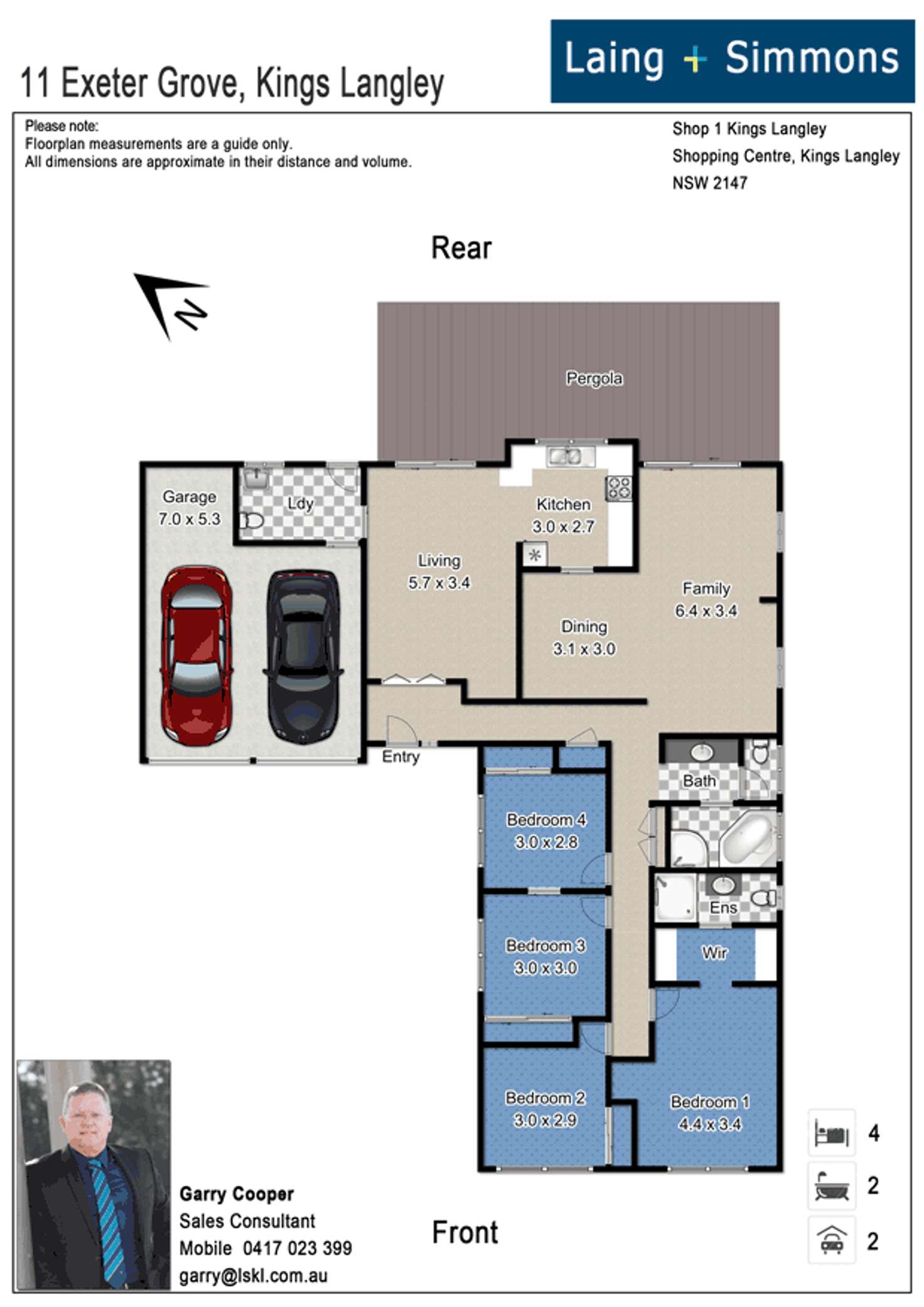 Floorplan of Homely house listing, 11 Exeter Grove, Kings Langley NSW 2147