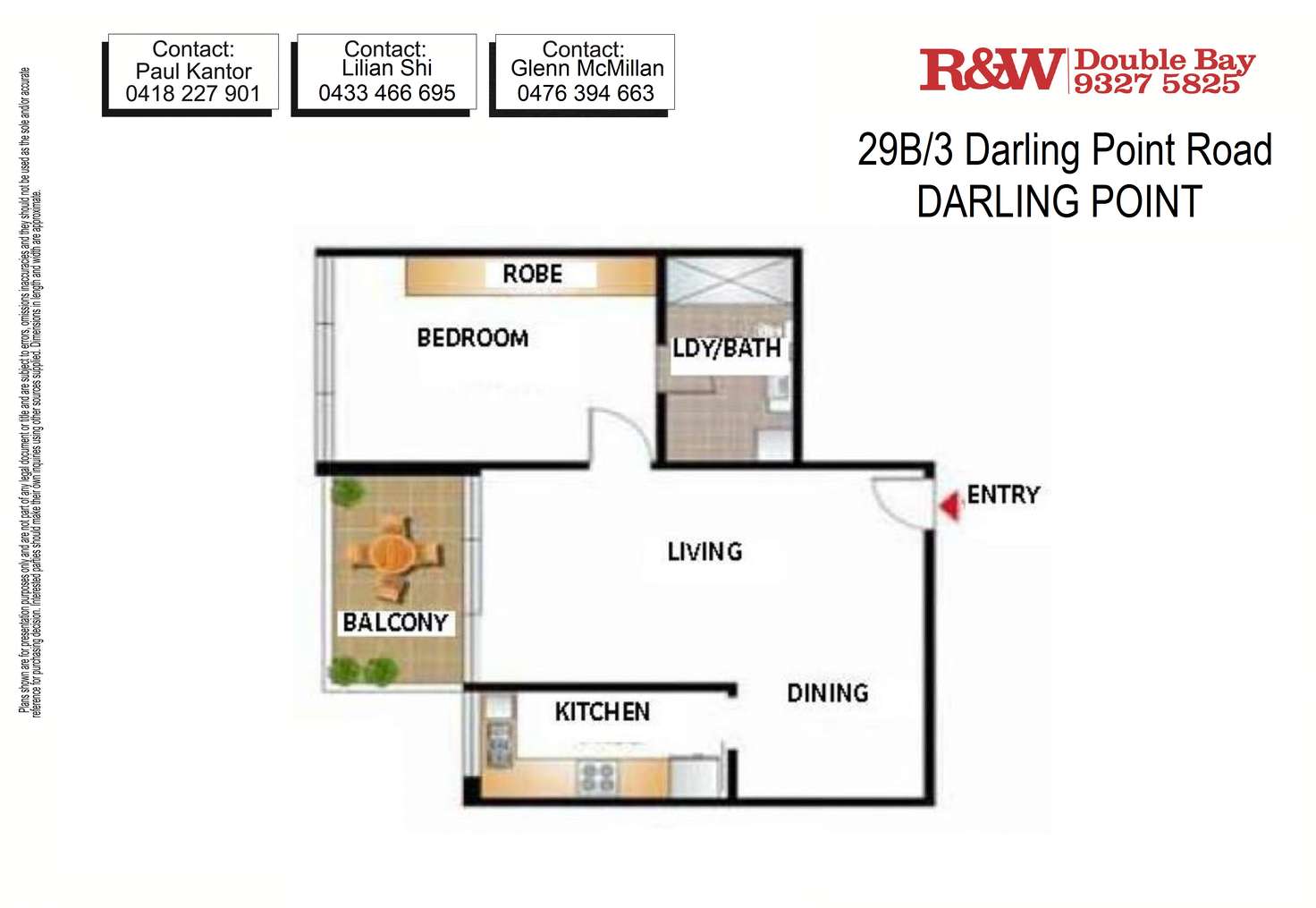 Floorplan of Homely apartment listing, 29B/3 Darling Point Road, Darling Point NSW 2027