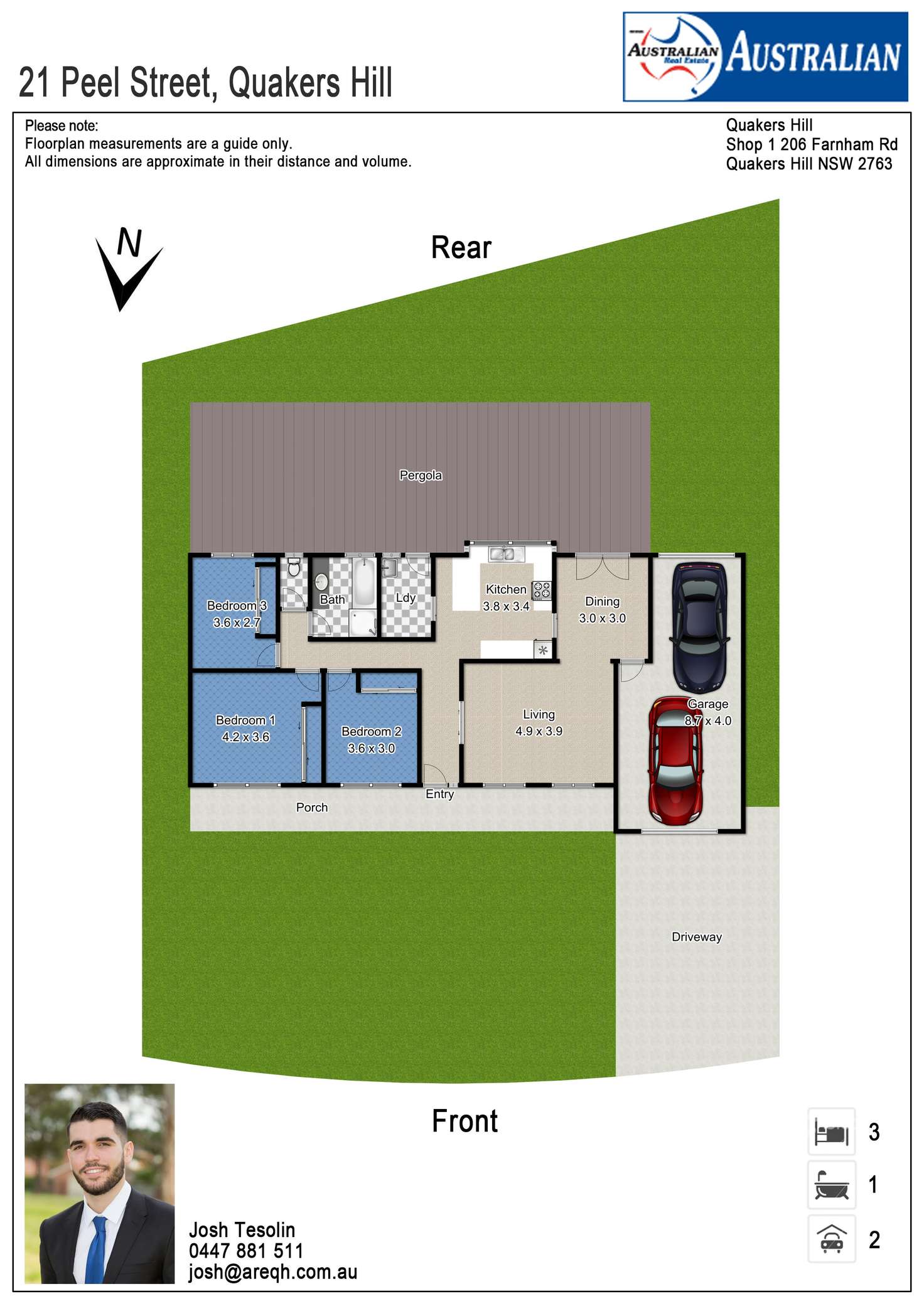 Floorplan of Homely house listing, 21 Peel Street, Quakers Hill NSW 2763