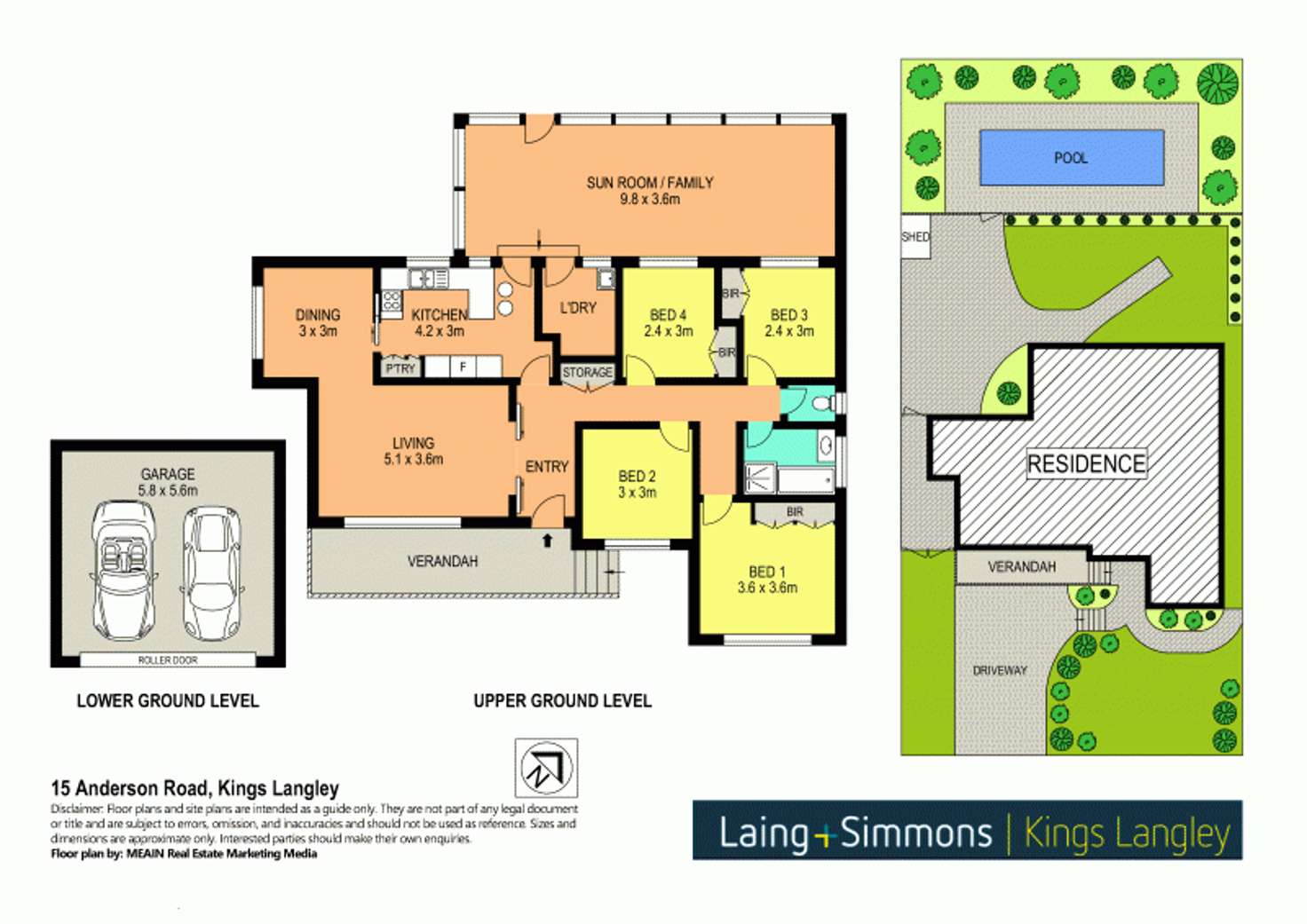 Floorplan of Homely house listing, 15 Anderson Road, Kings Langley NSW 2147