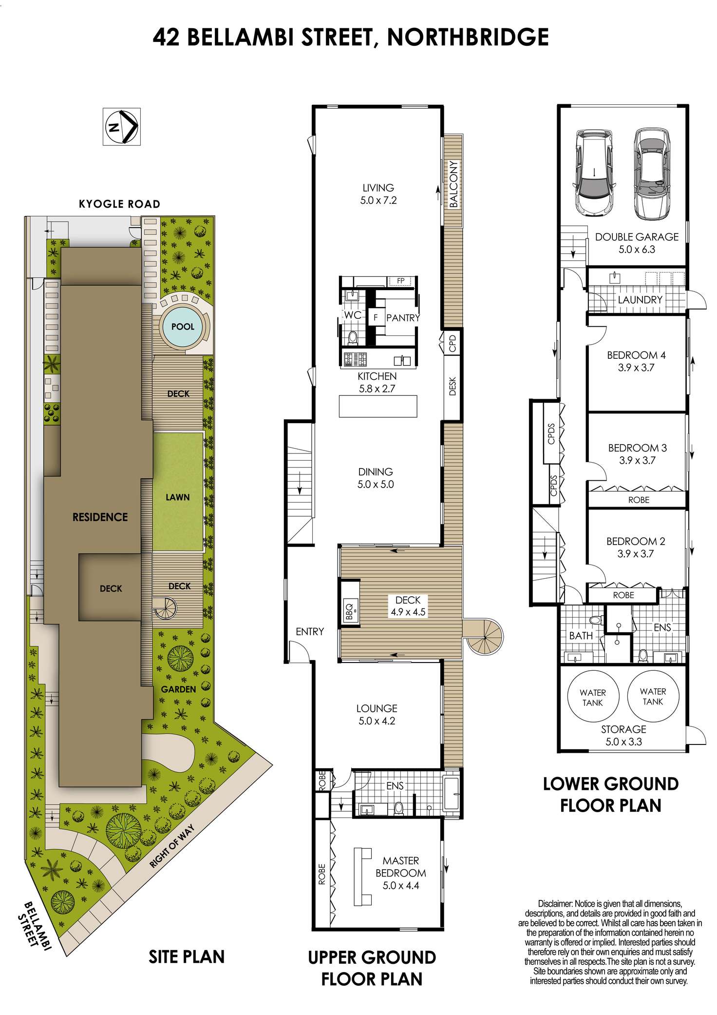 Floorplan of Homely house listing, 42 Bellambi Street, Northbridge NSW 2063