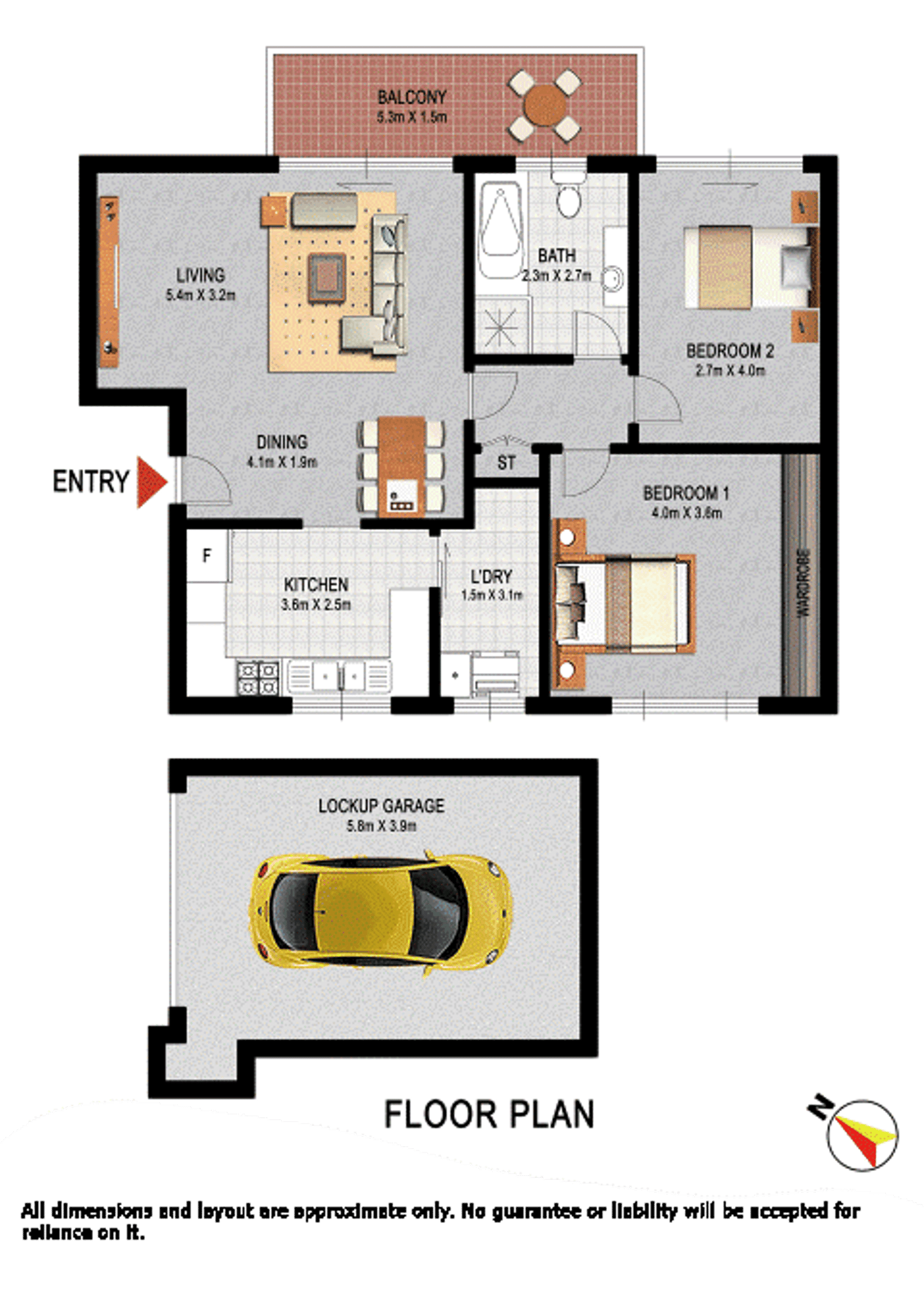 Floorplan of Homely apartment listing, 14/3 Francis Road, Artarmon NSW 2064