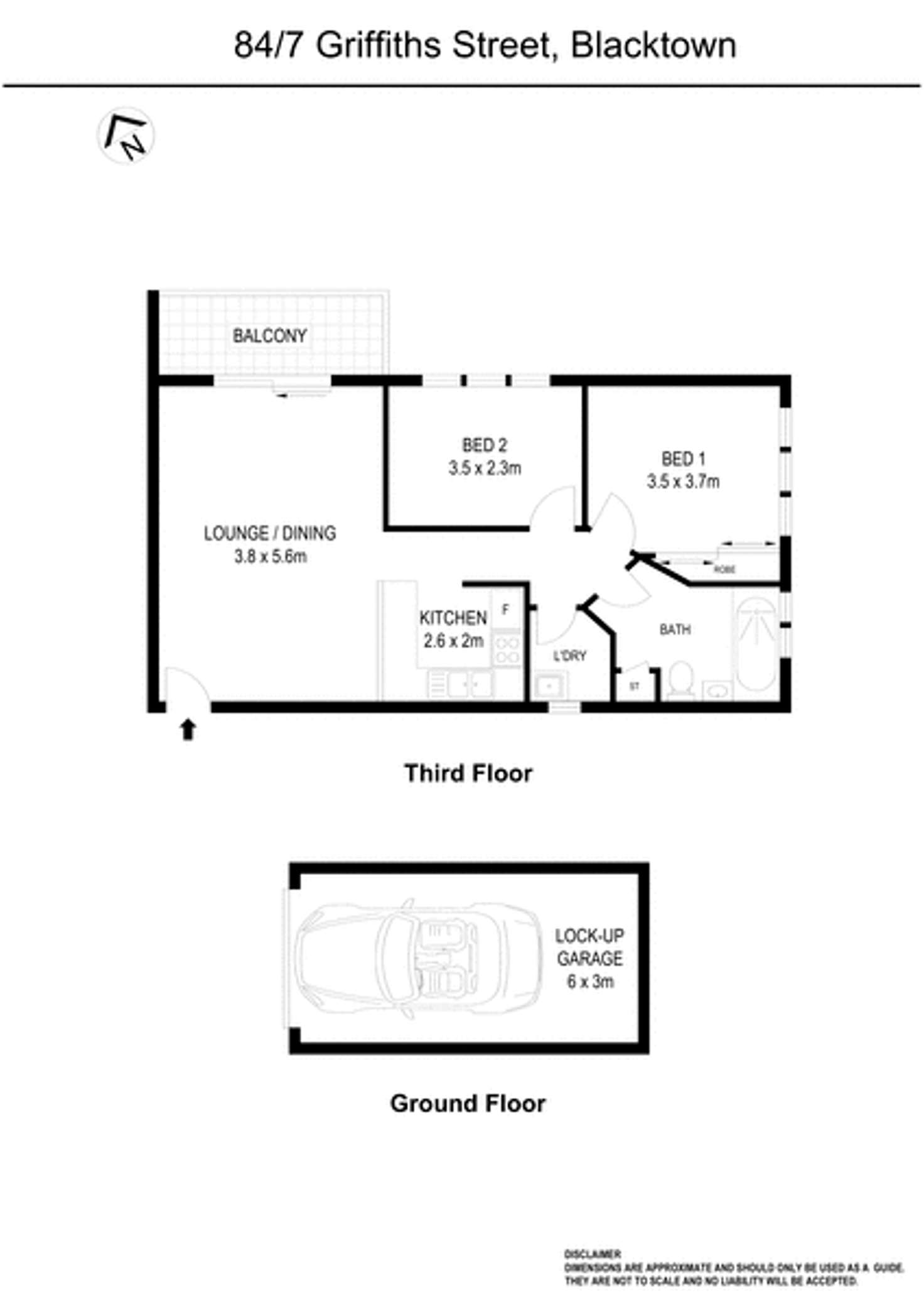 Floorplan of Homely apartment listing, 84/7 Griffiths Street, Blacktown NSW 2148