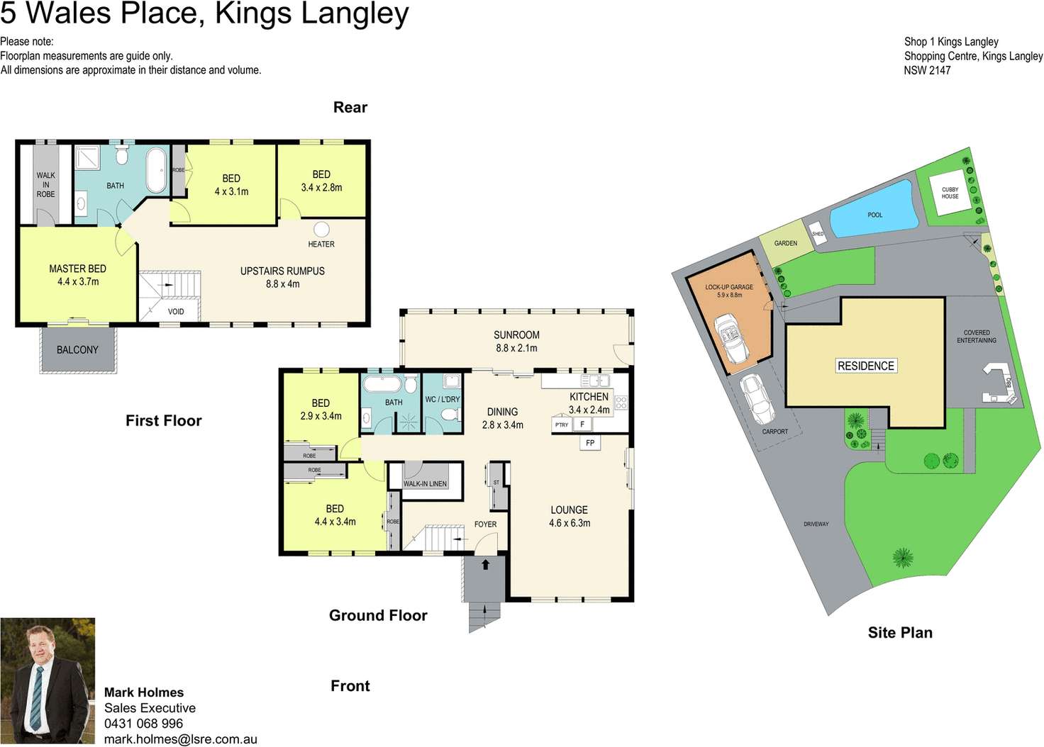 Floorplan of Homely house listing, 5 Wales Place, Kings Langley NSW 2147