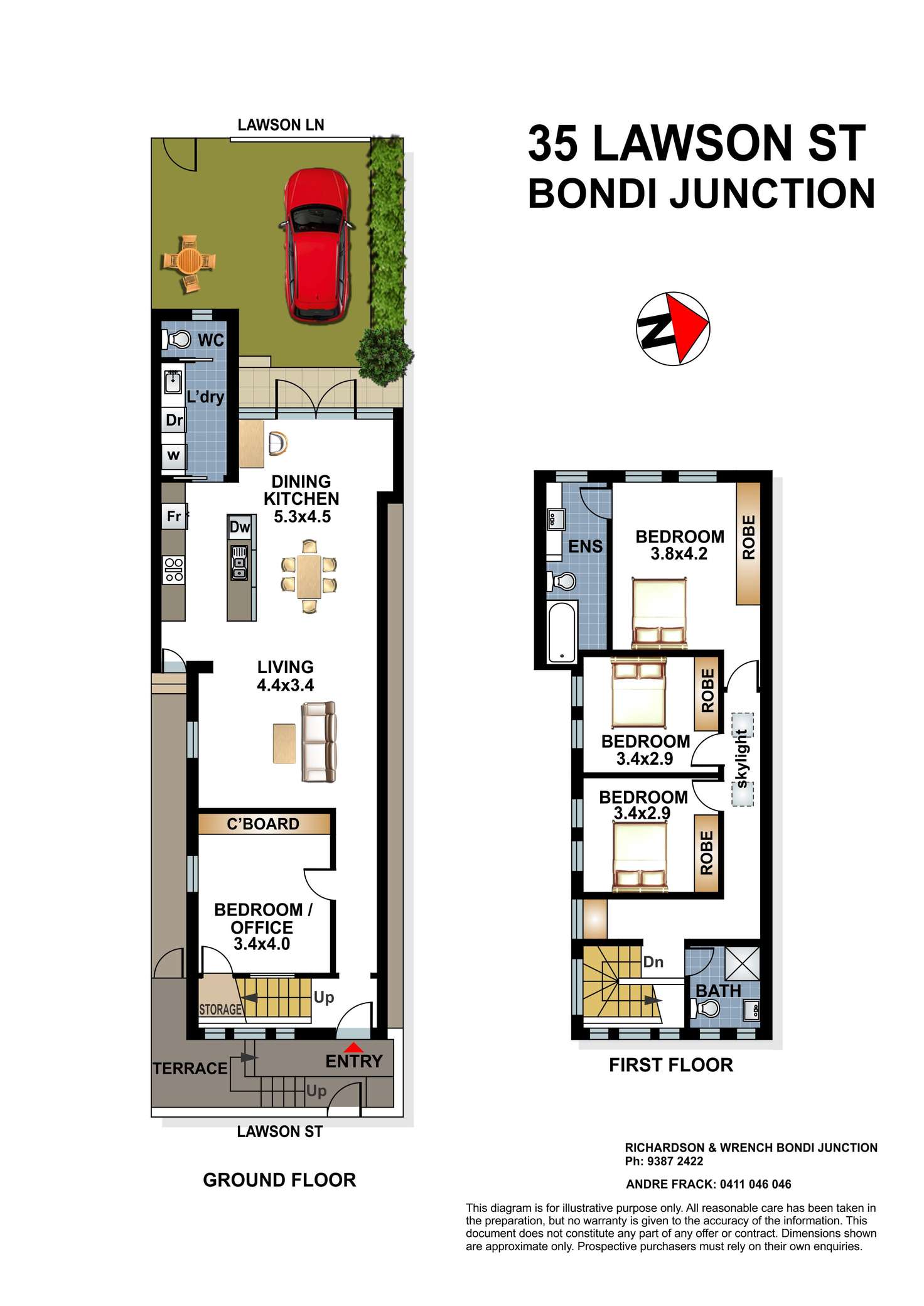 Floorplan of Homely house listing, 35 Lawson Street, Bondi Junction NSW 2022