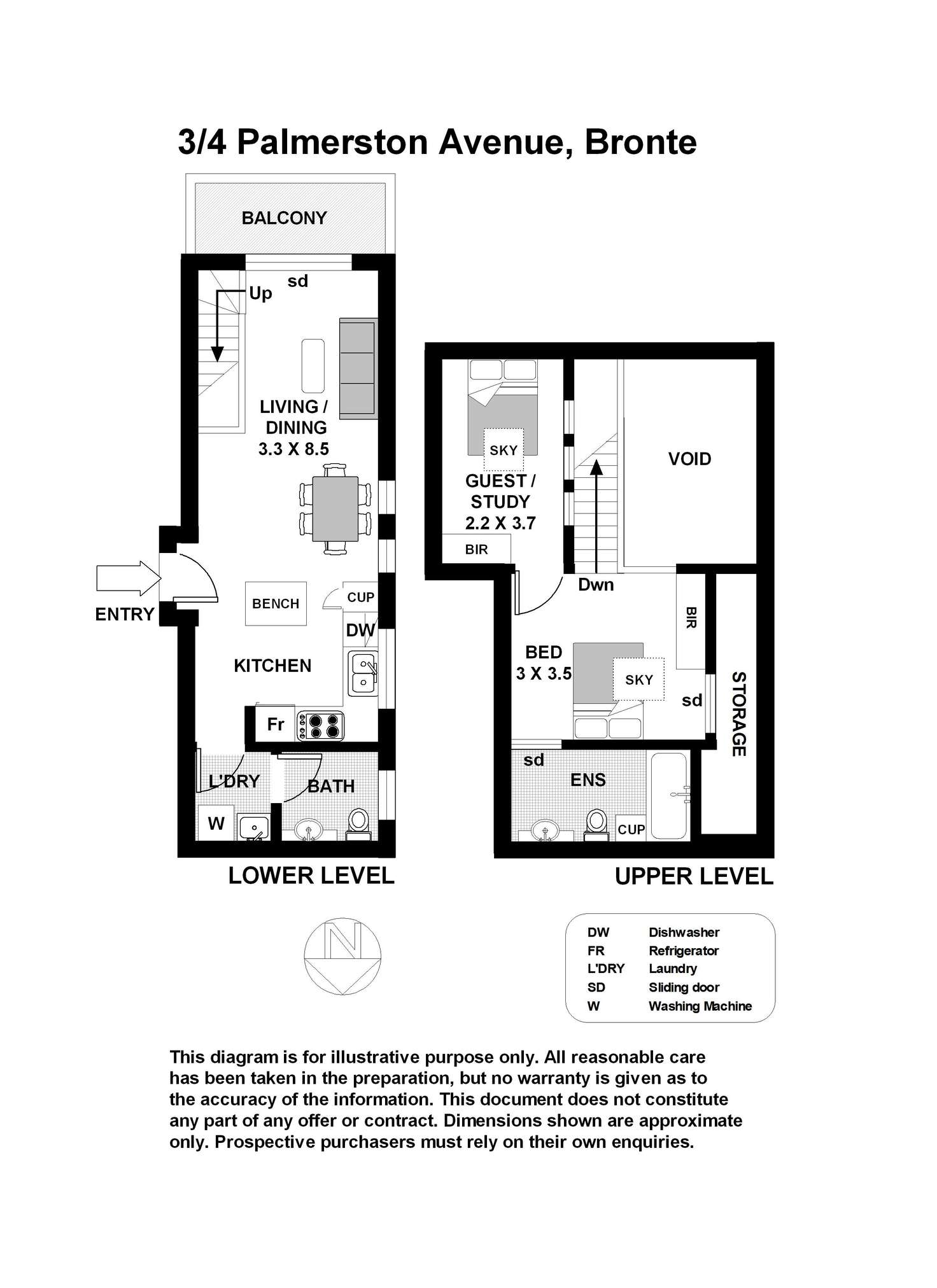 Floorplan of Homely apartment listing, 3/4 Palmerston Avenue, Bronte NSW 2024