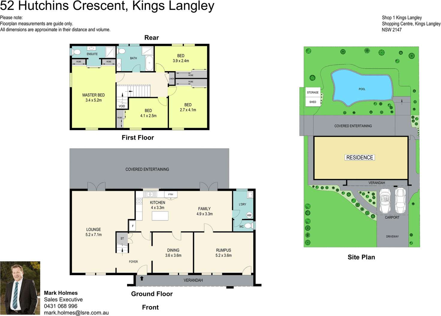 Floorplan of Homely house listing, 52 Hutchins Crescent, Kings Langley NSW 2147