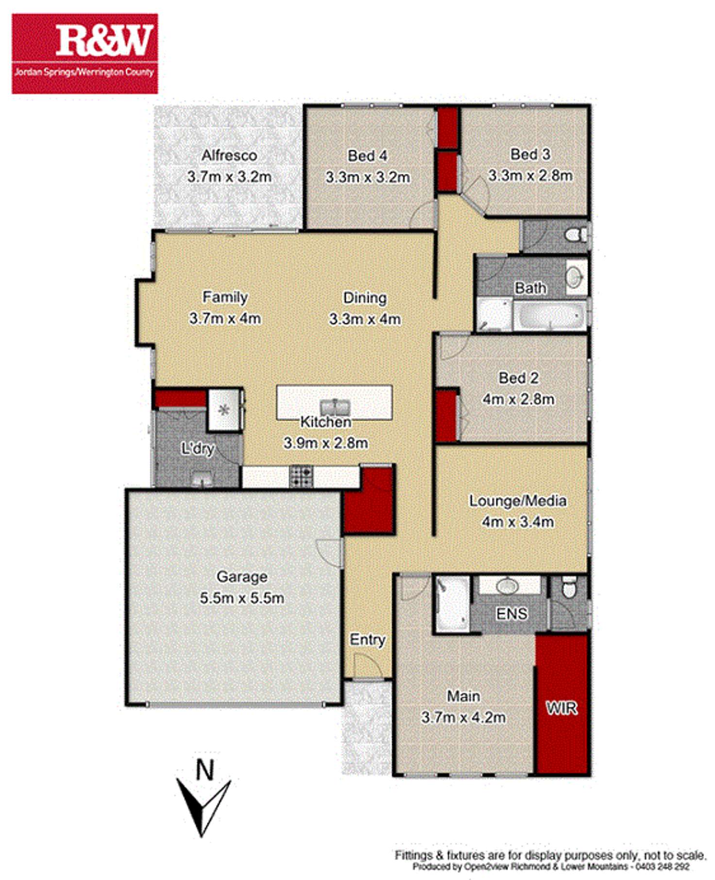 Floorplan of Homely house listing, 3 Elimatta Avenue, Jordan Springs NSW 2747