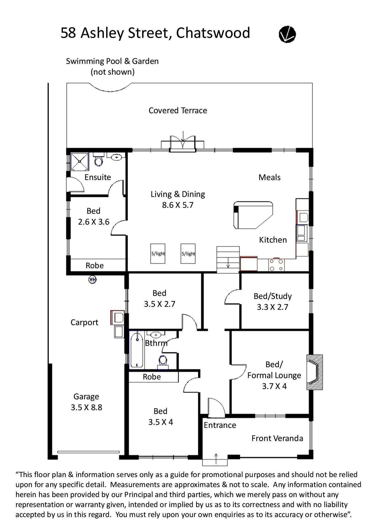 Floorplan of Homely house listing, 58 Ashley Street, Chatswood NSW 2067