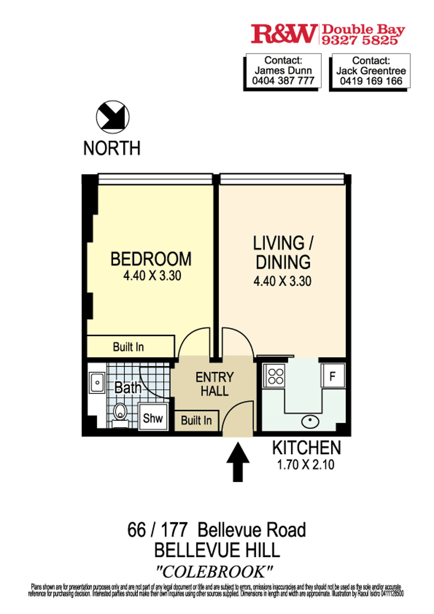 Floorplan of Homely apartment listing, 66/177 Bellevue Road, Bellevue Hill NSW 2023
