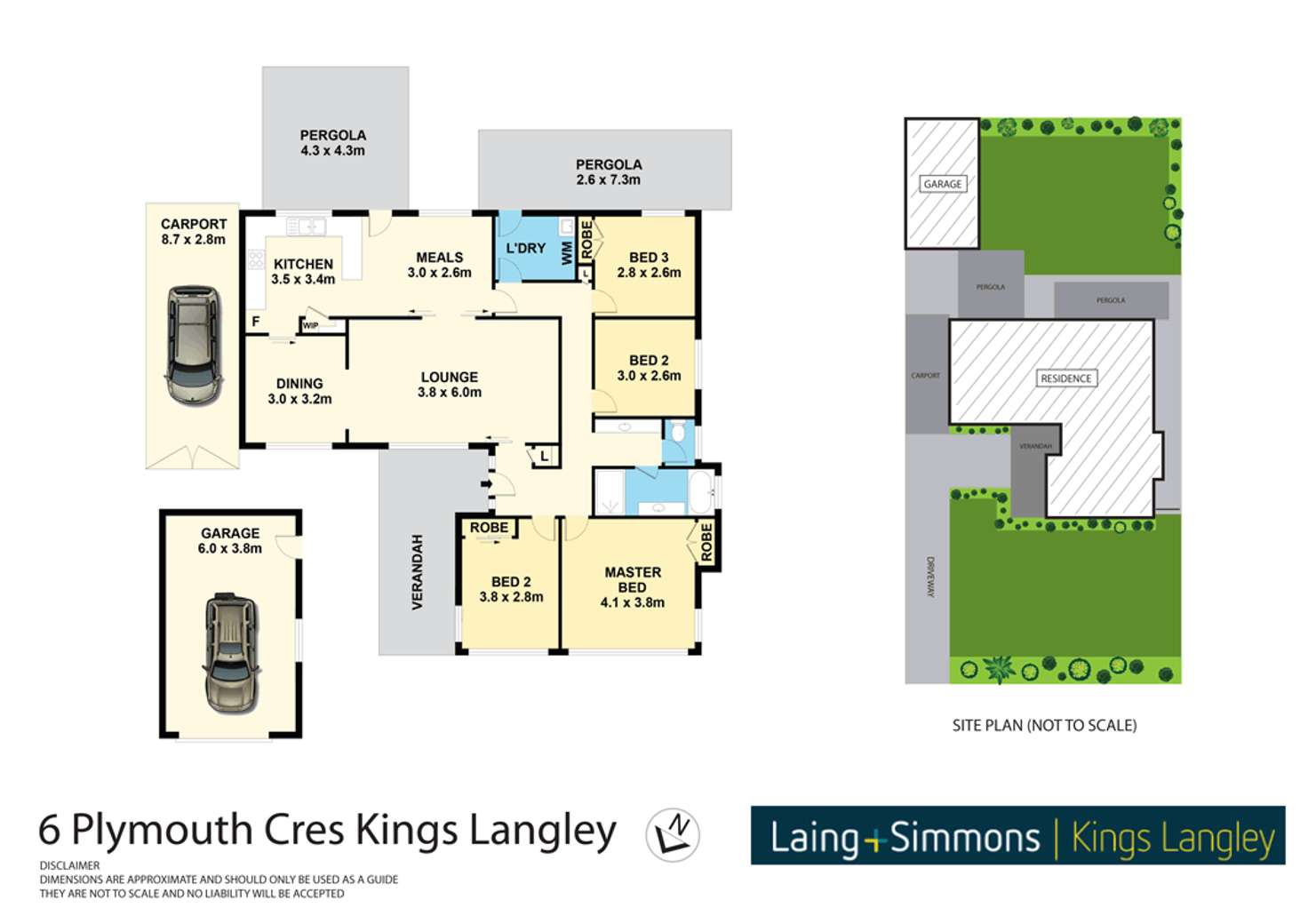 Floorplan of Homely house listing, 6 Plymouth Crescent, Kings Langley NSW 2147