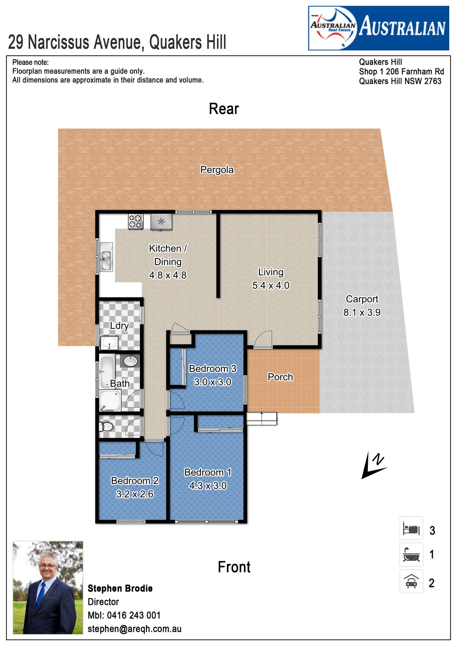 Floorplan of Homely house listing, 29 Narcissus Avenue, Quakers Hill NSW 2763
