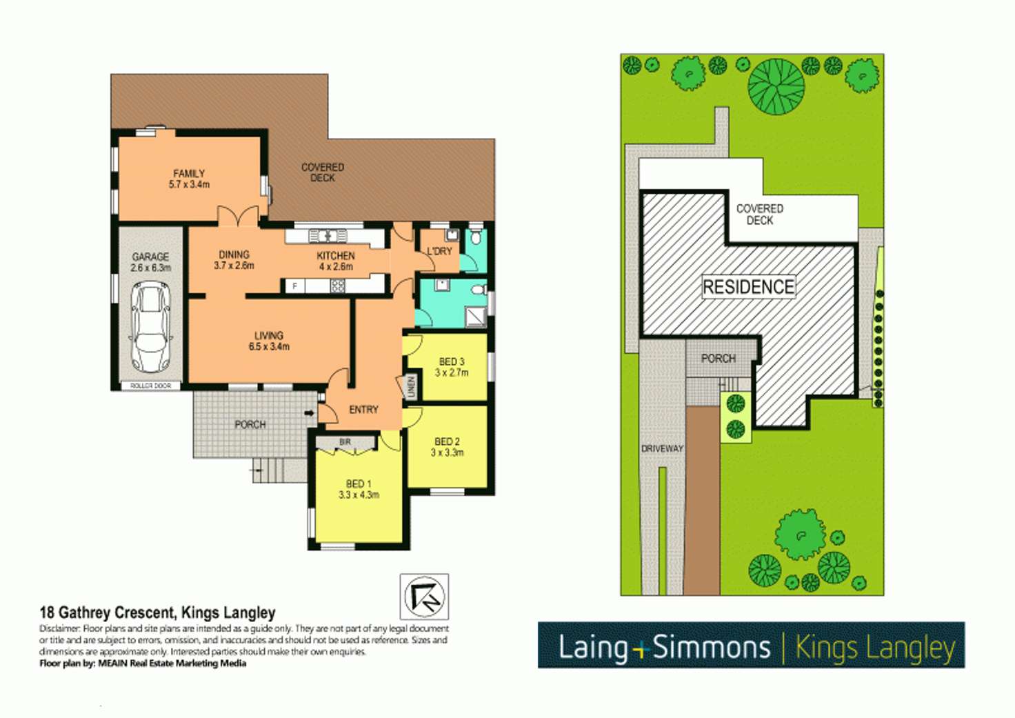 Floorplan of Homely house listing, 18 Gathrey Crescent, Kings Langley NSW 2147