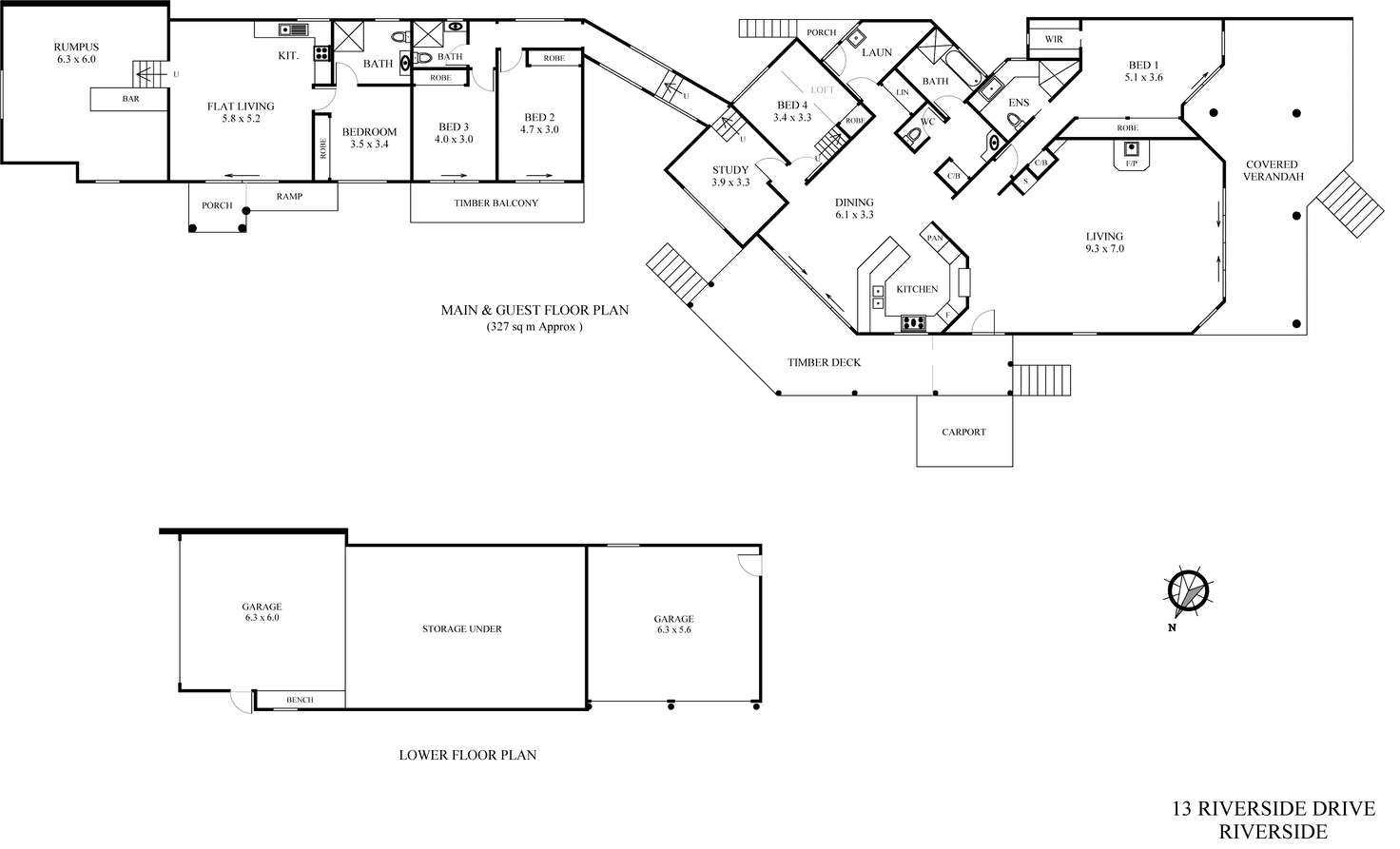 Floorplan of Homely house listing, 13 Riverside Drive, Port Macquarie NSW 2444