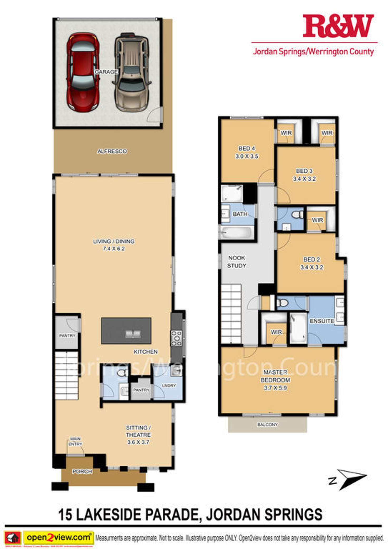 Floorplan of Homely house listing, 15 Lakeside Parade, Jordan Springs NSW 2747
