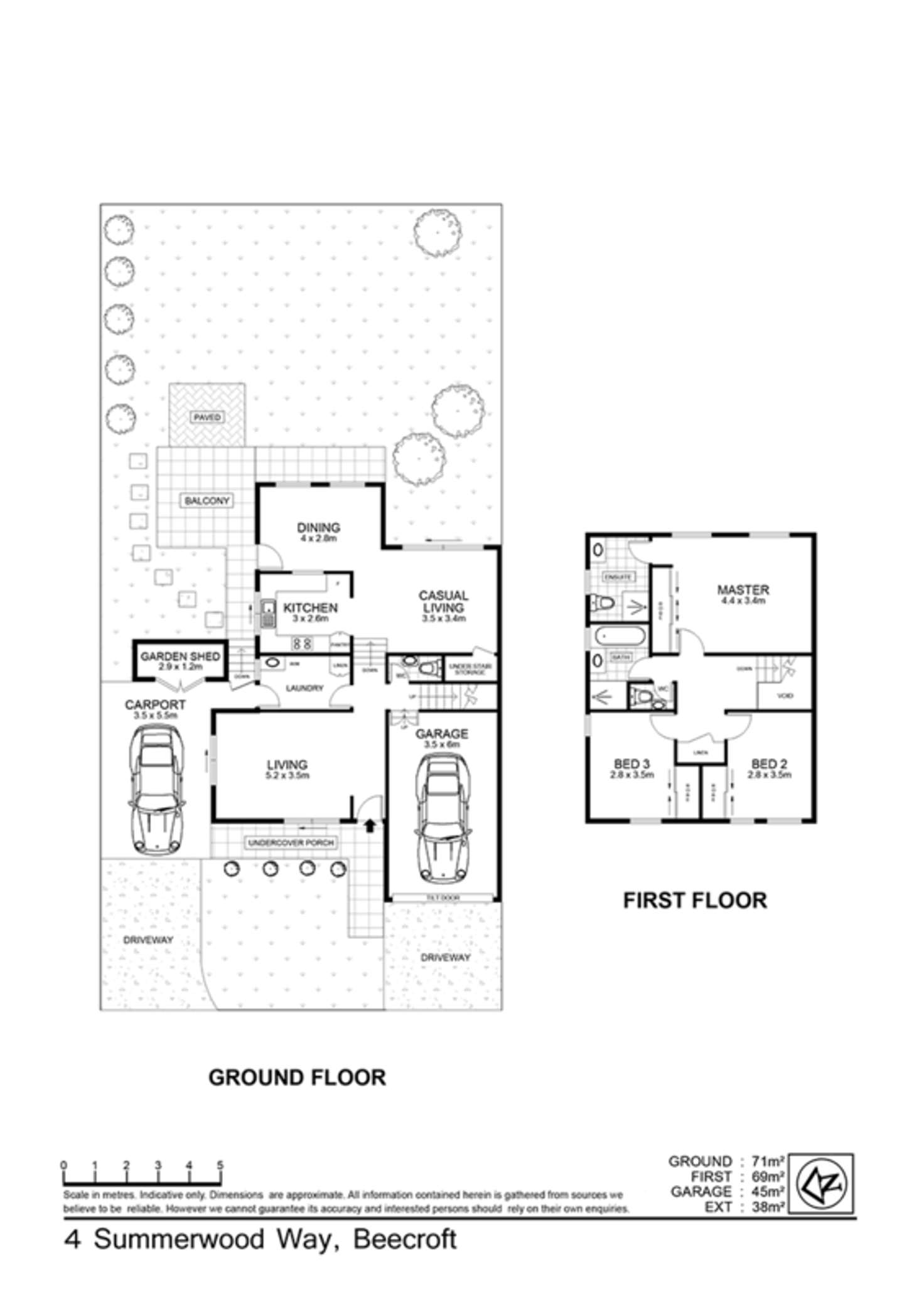 Floorplan of Homely house listing, 4 Summerwood Way, Beecroft NSW 2119