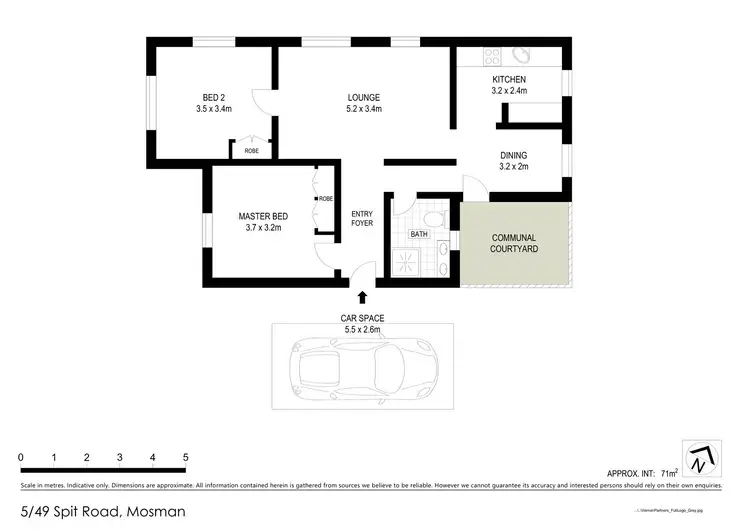 Floorplan of Homely apartment listing, 5/49 Spit Road, Mosman NSW 2088