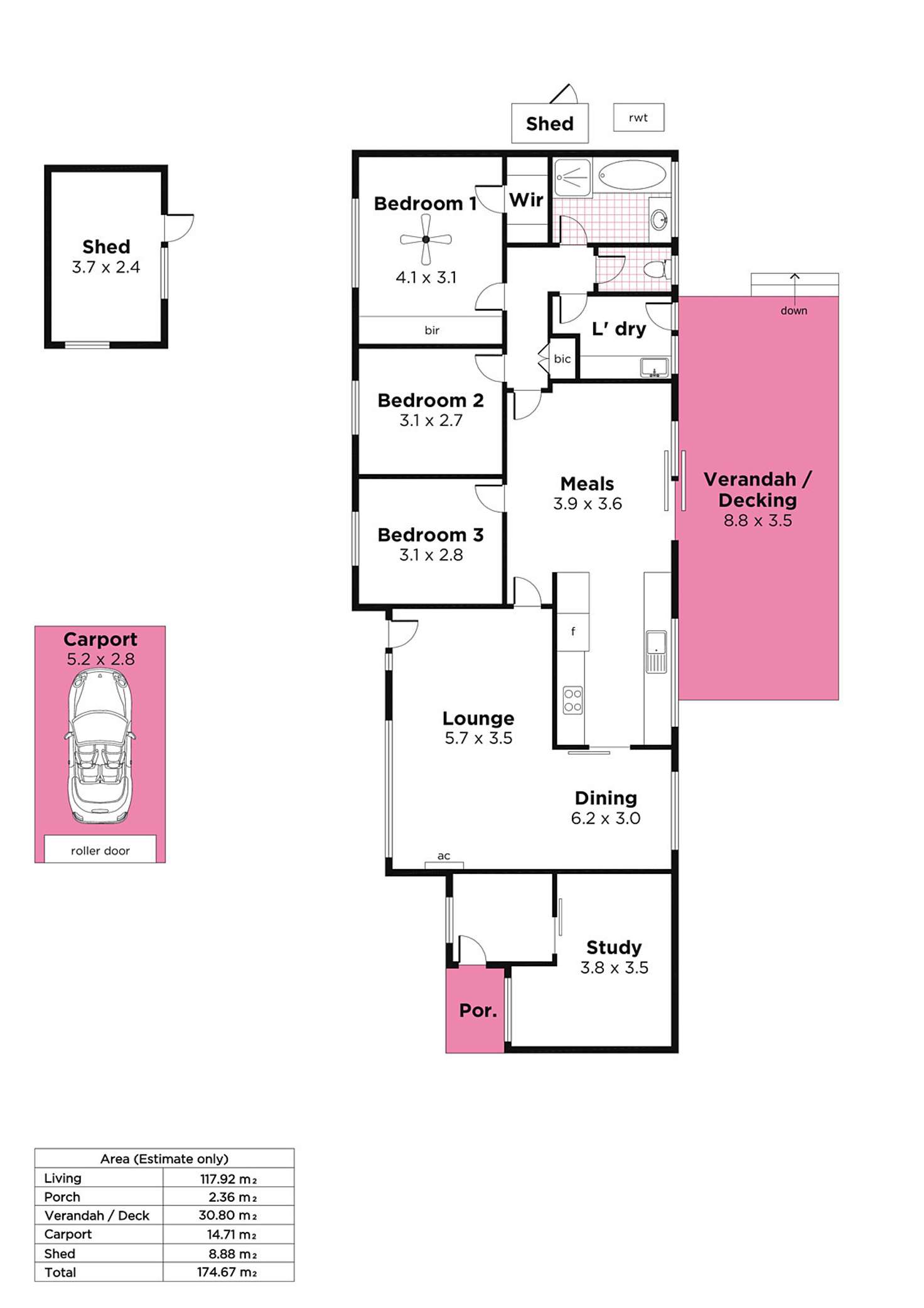 Floorplan of Homely house listing, 18 Leamington Road, Aldgate SA 5154