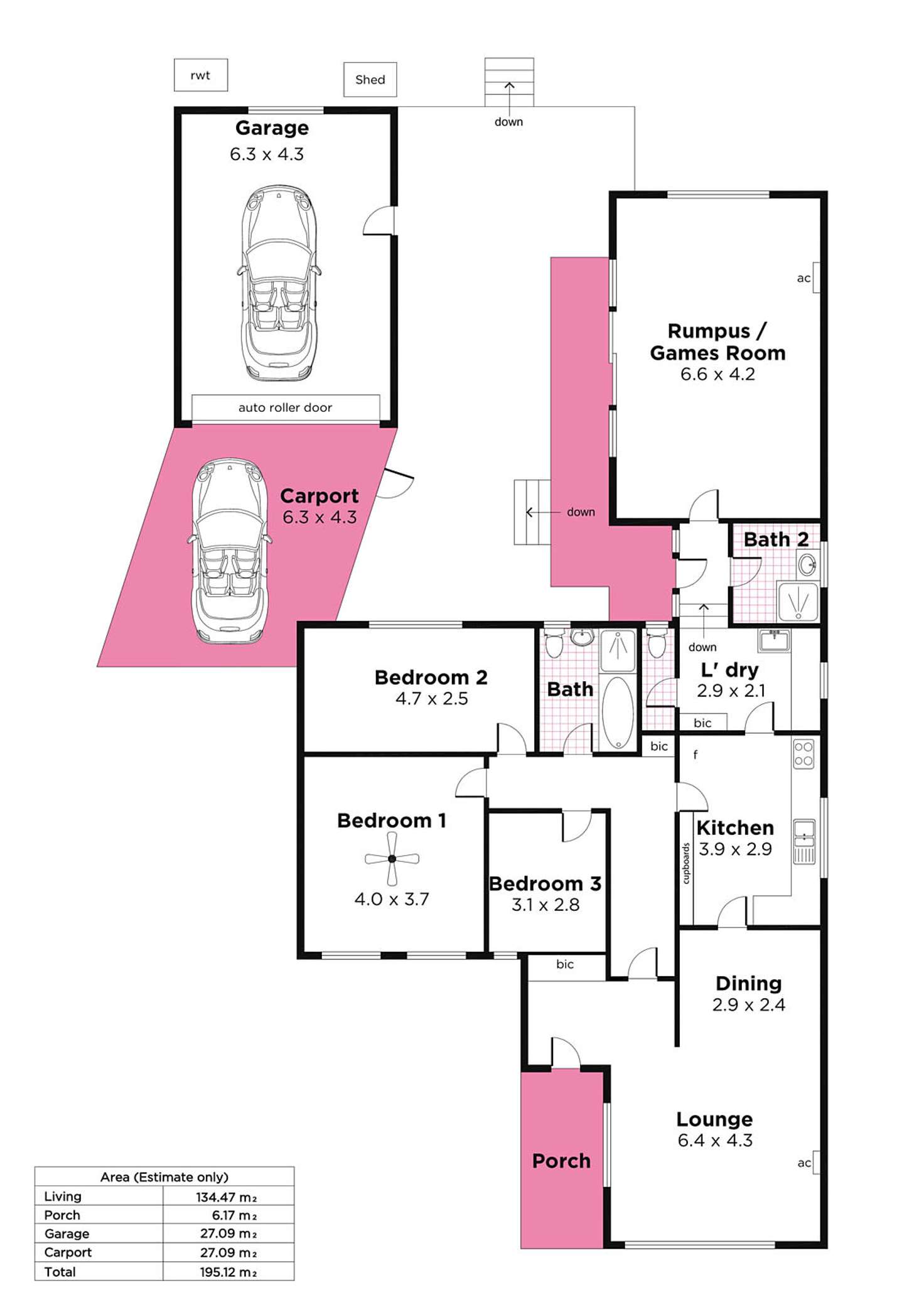 Floorplan of Homely house listing, 4 Guthrie Road, Christies Beach SA 5165