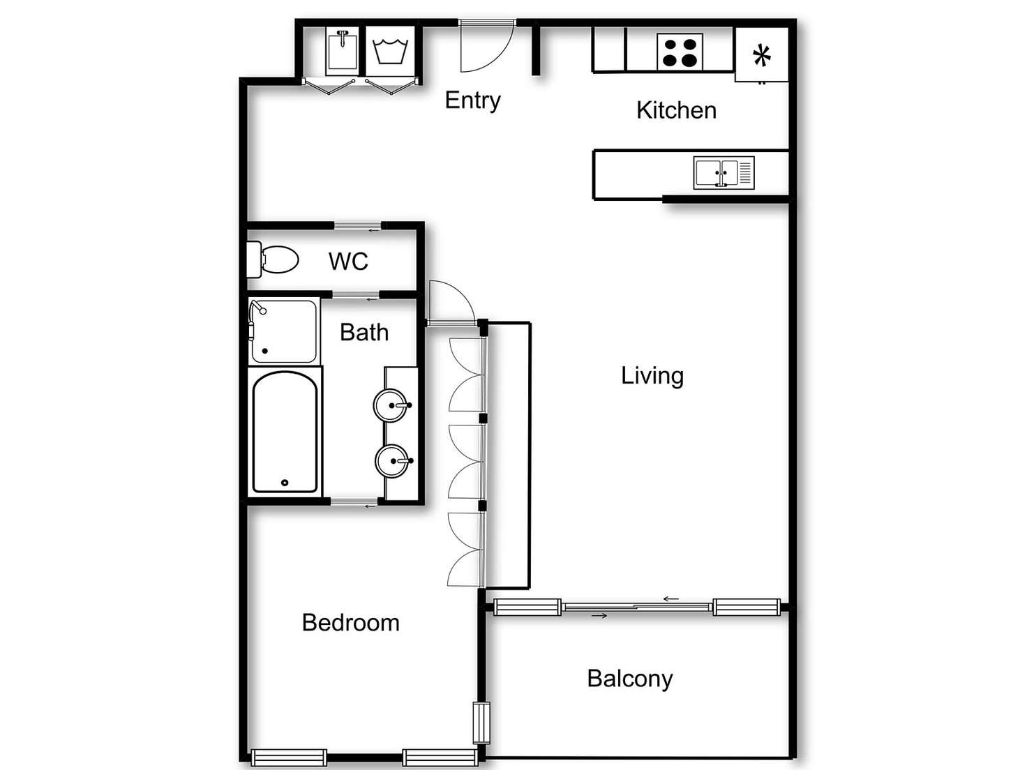 Floorplan of Homely apartment listing, 215/19 Marcus Clarke Street, Acton ACT 2601