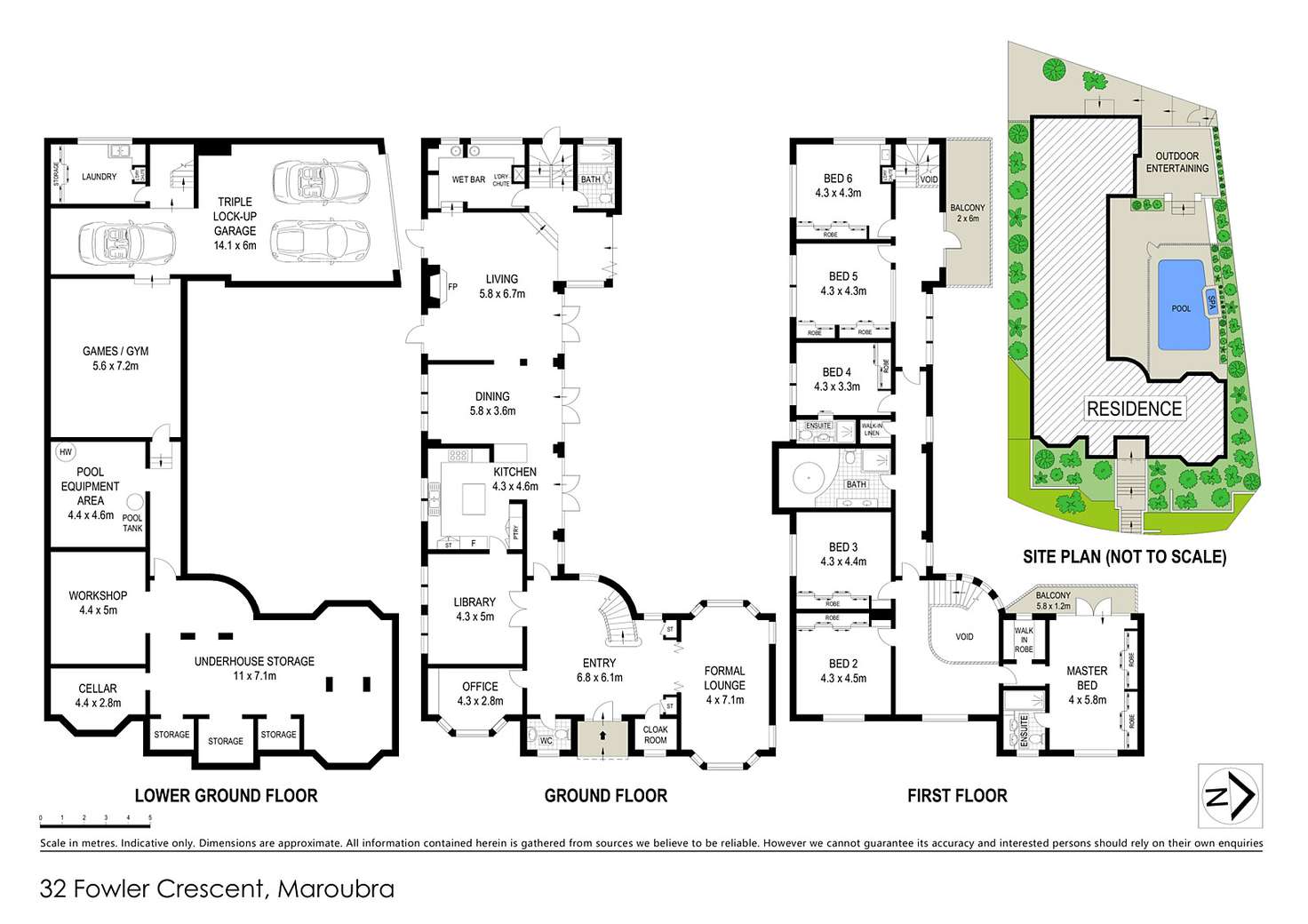 Floorplan of Homely house listing, 32 Fowler Crescent, Maroubra NSW 2035