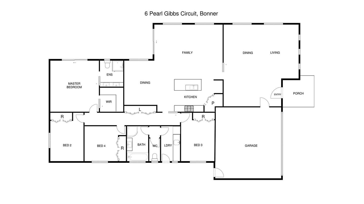 Floorplan of Homely house listing, 6 Pearl Gibbs Circuit, Bonner ACT 2914