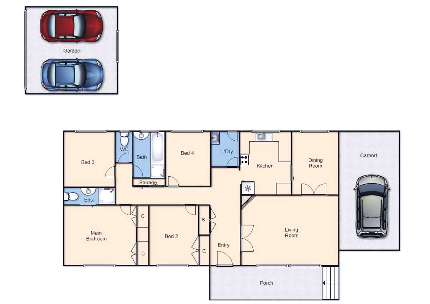 Floorplan of Homely house listing, 9 Dennis Street, Garran ACT 2605