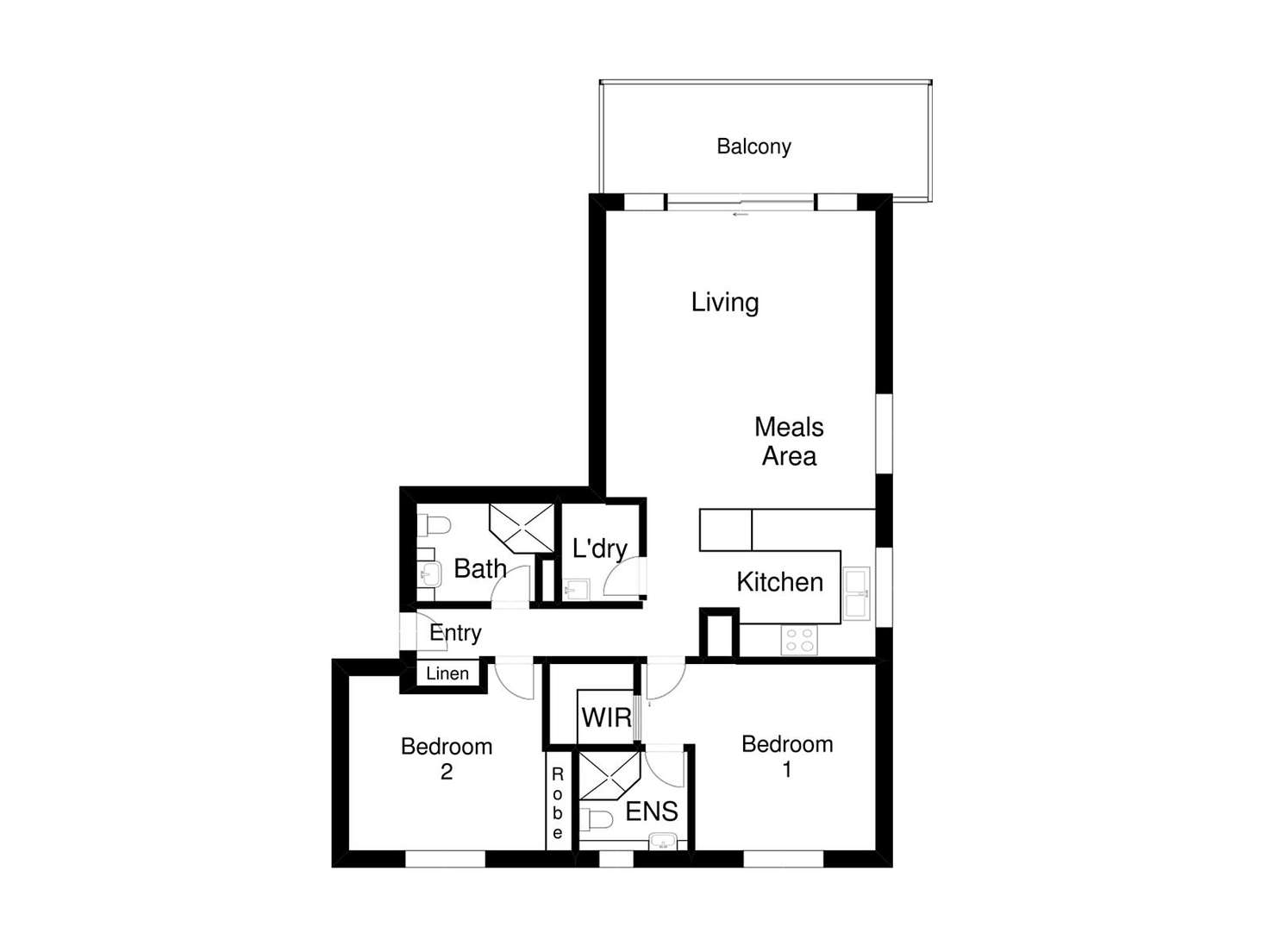 Floorplan of Homely apartment listing, 44/21C Beissel Street, Belconnen ACT 2617
