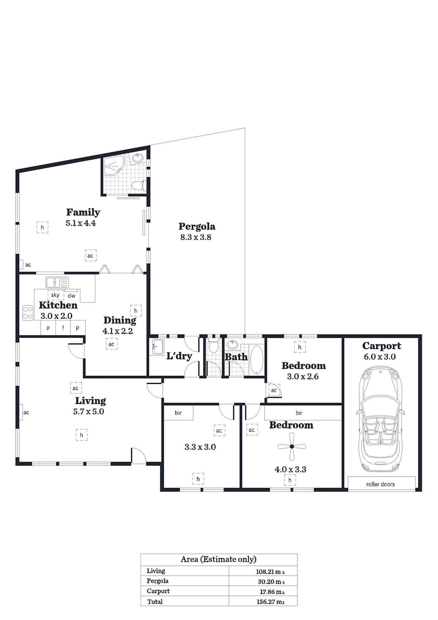 Floorplan of Homely house listing, 2 Canterbury Drive, Salisbury Heights SA 5109