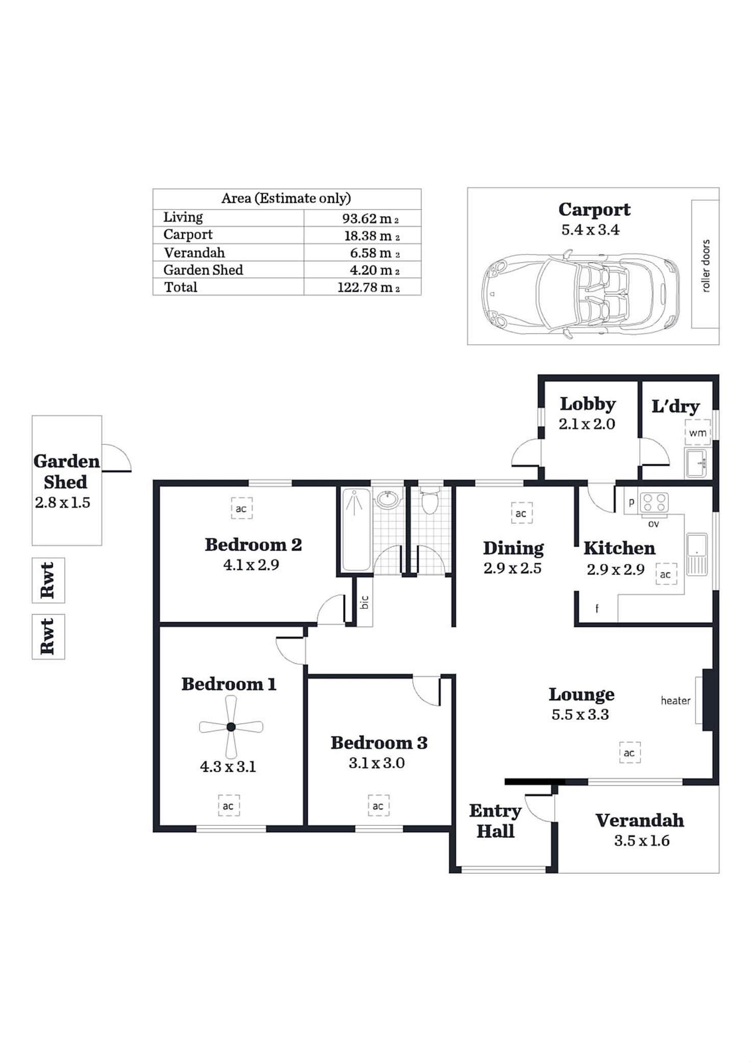 Floorplan of Homely house listing, 56 Kildonan Road, Warradale SA 5046