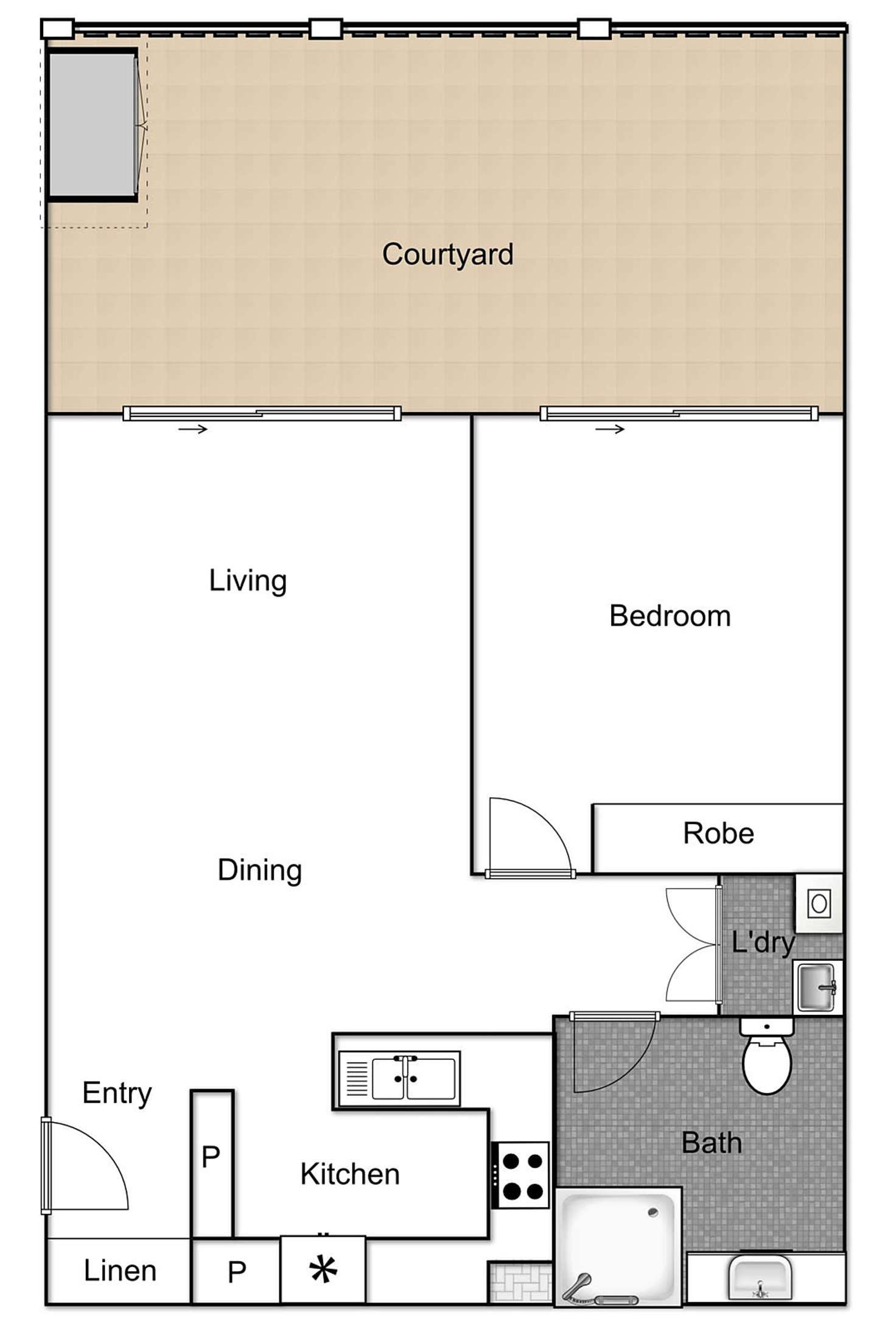 Floorplan of Homely apartment listing, 5/6 Cunningham Street, Griffith ACT 2603