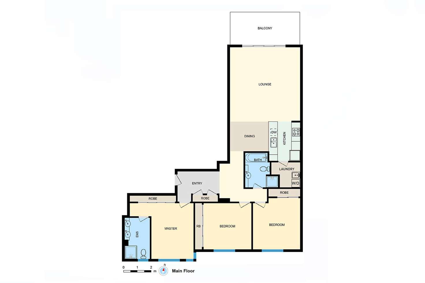 Floorplan of Homely unit listing, 74/17 Darling Street, Barton ACT 2600