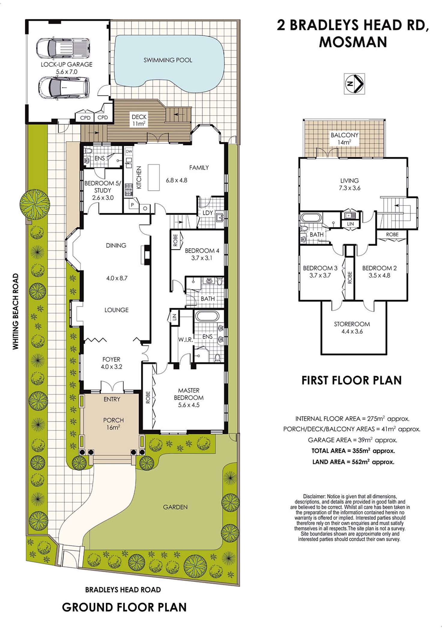 Floorplan of Homely house listing, 2 Bradleys Head Road, Mosman NSW 2088