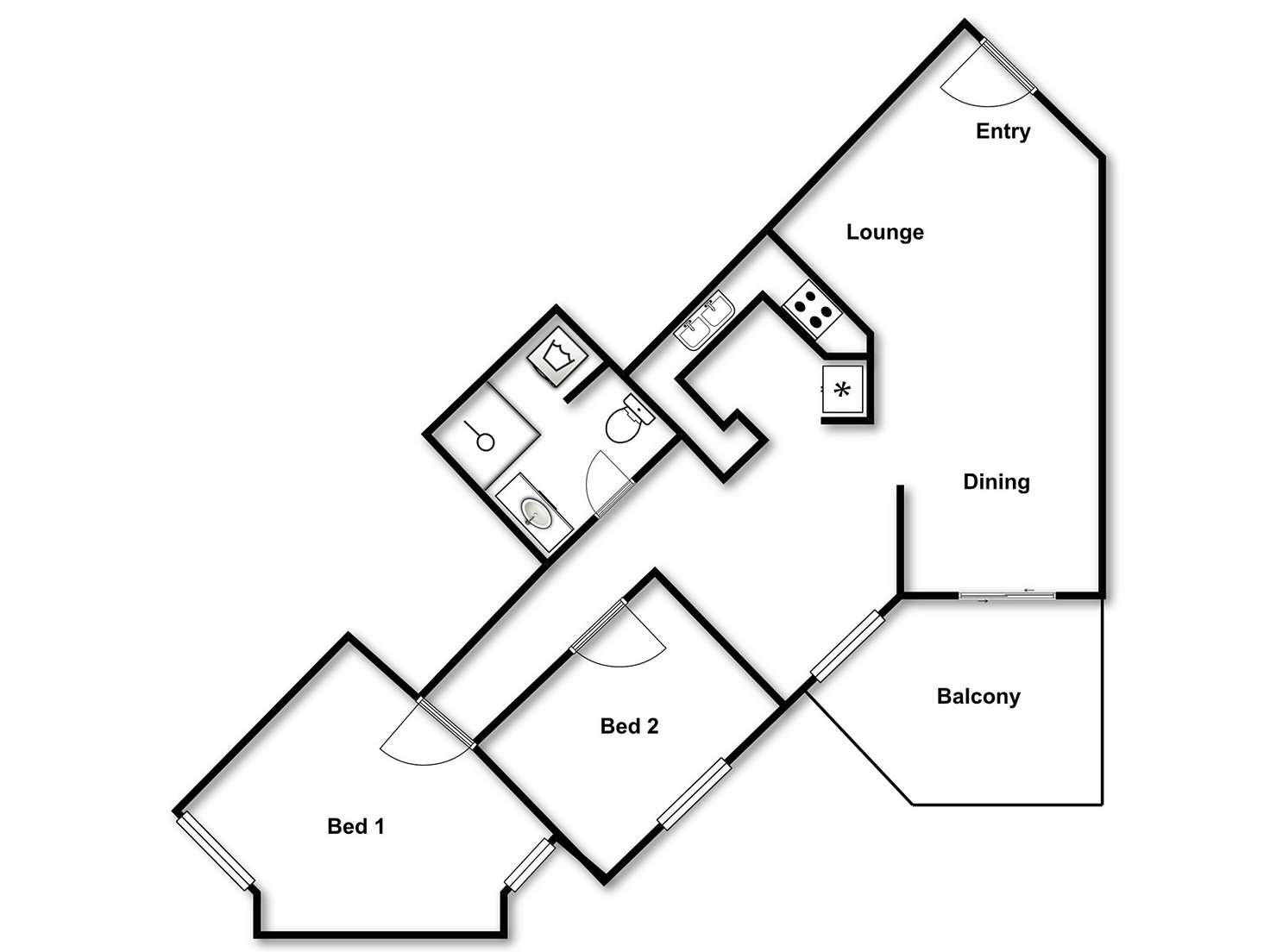 Floorplan of Homely unit listing, 218/15 Jardine Street, Kingston ACT 2604