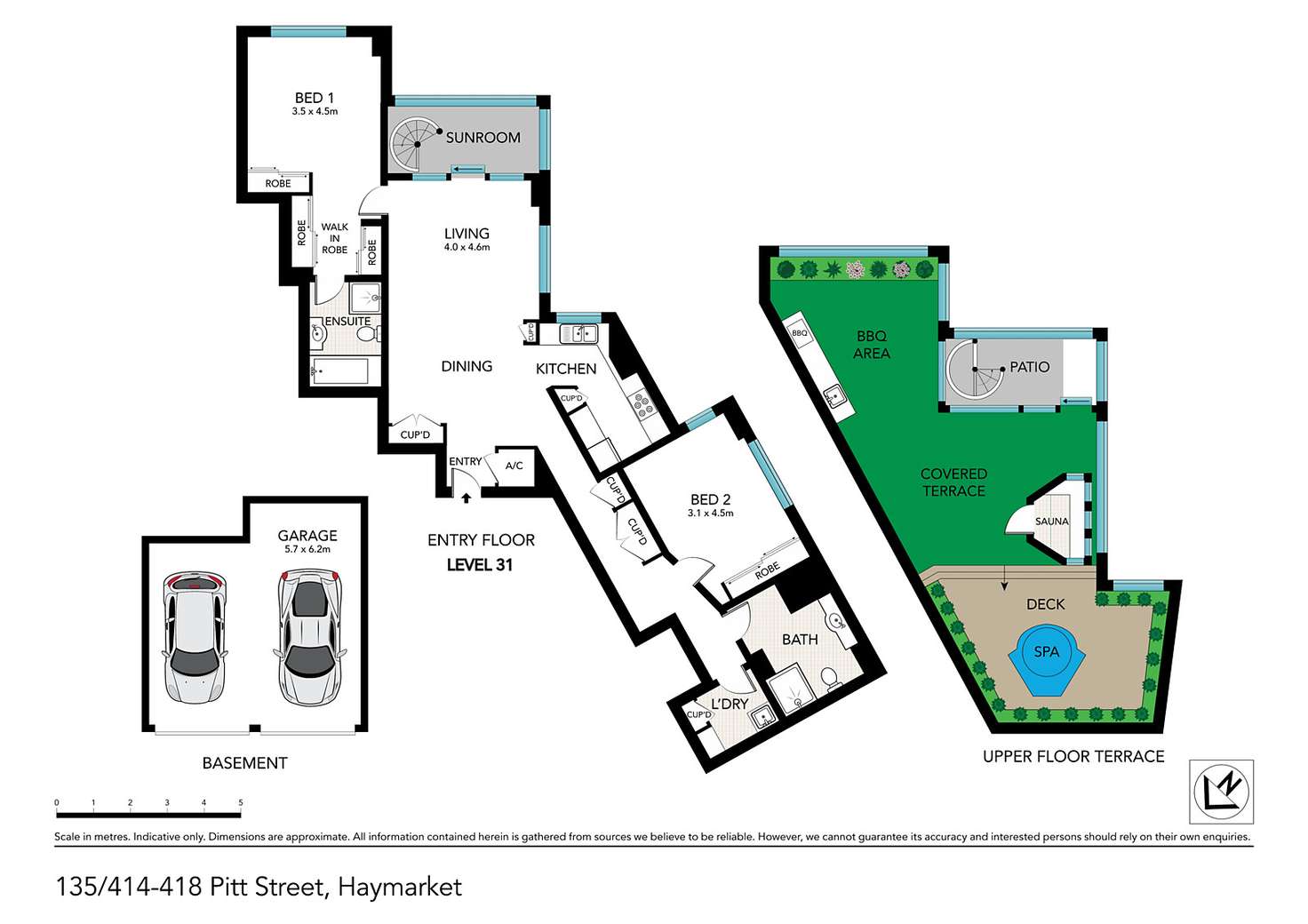 Floorplan of Homely apartment listing, 135/414-418 Pitt Street, Haymarket NSW 2000