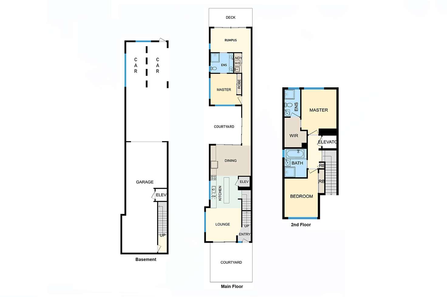 Floorplan of Homely townhouse listing, 1/130 Blamey Crescent, Campbell ACT 2612