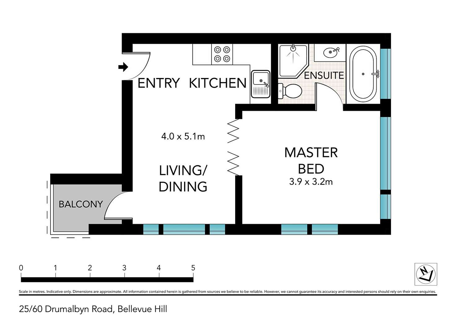 Floorplan of Homely apartment listing, 25/60 Drumalbyn Road, Bellevue Hill NSW 2023