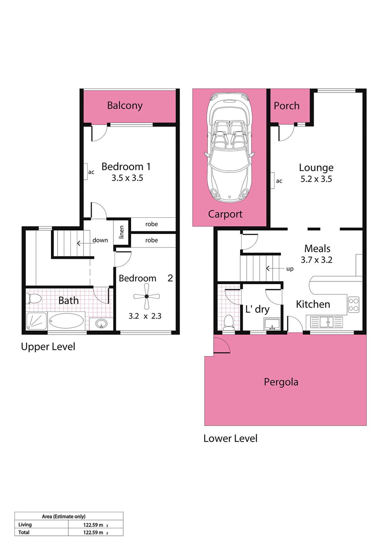 Floorplan of Homely townhouse listing, 5/22 Park Street, Hyde Park SA 5061