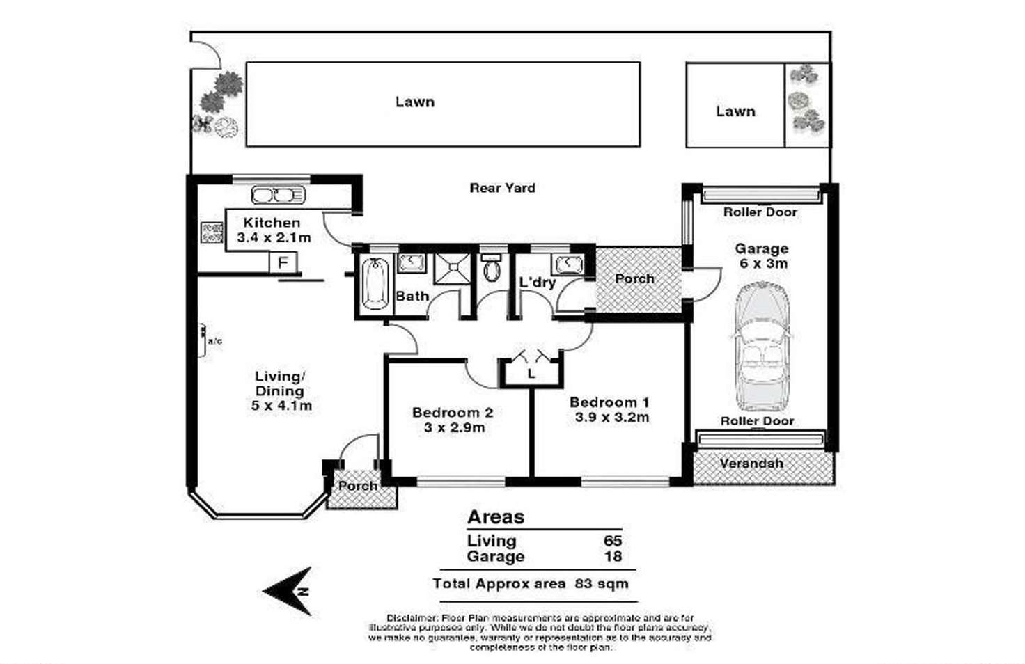 Floorplan of Homely unit listing, 6/57 Francis Street, Clarence Park SA 5034