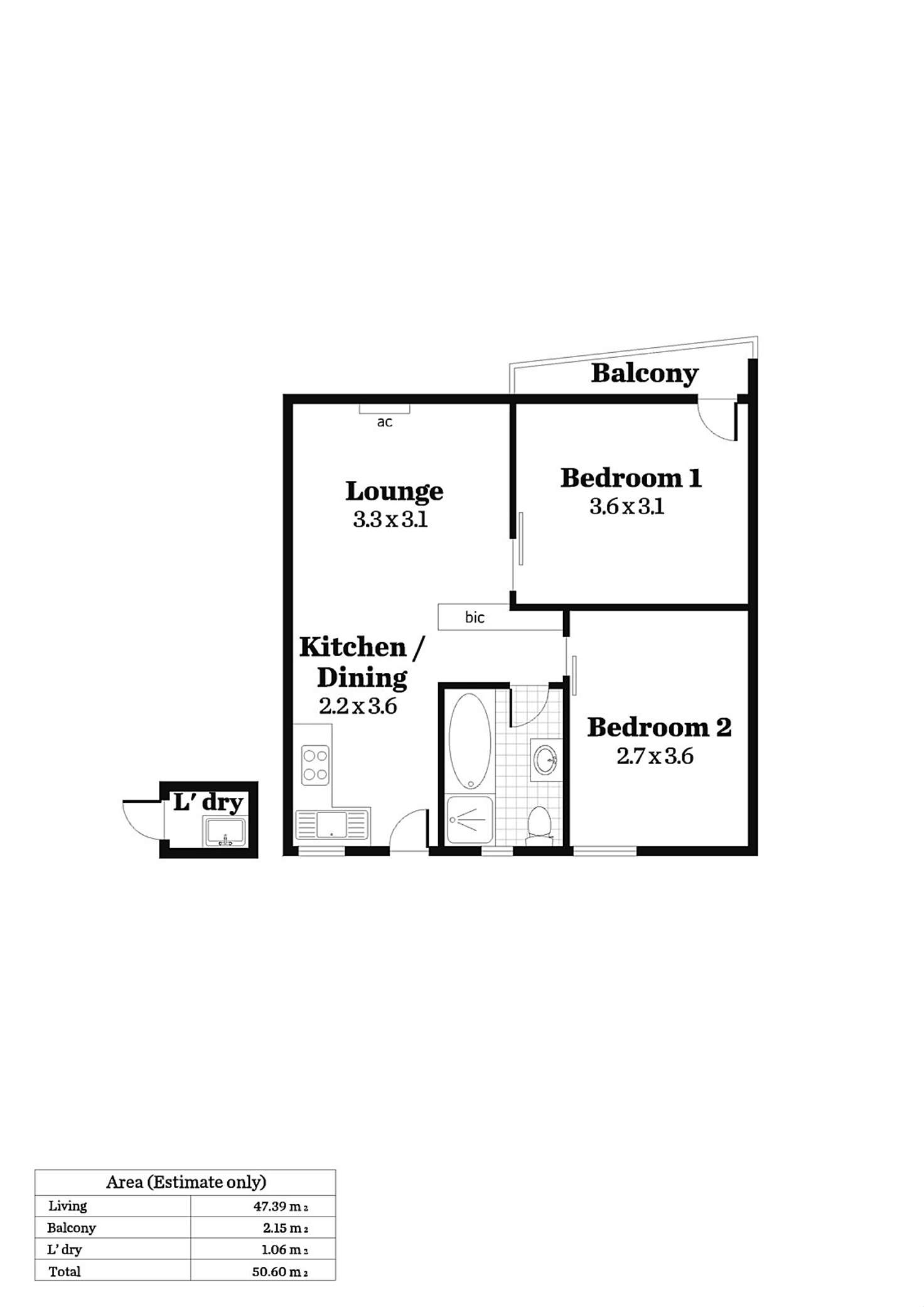 Floorplan of Homely unit listing, 6/71 Henley Beach Road, Henley Beach South SA 5022