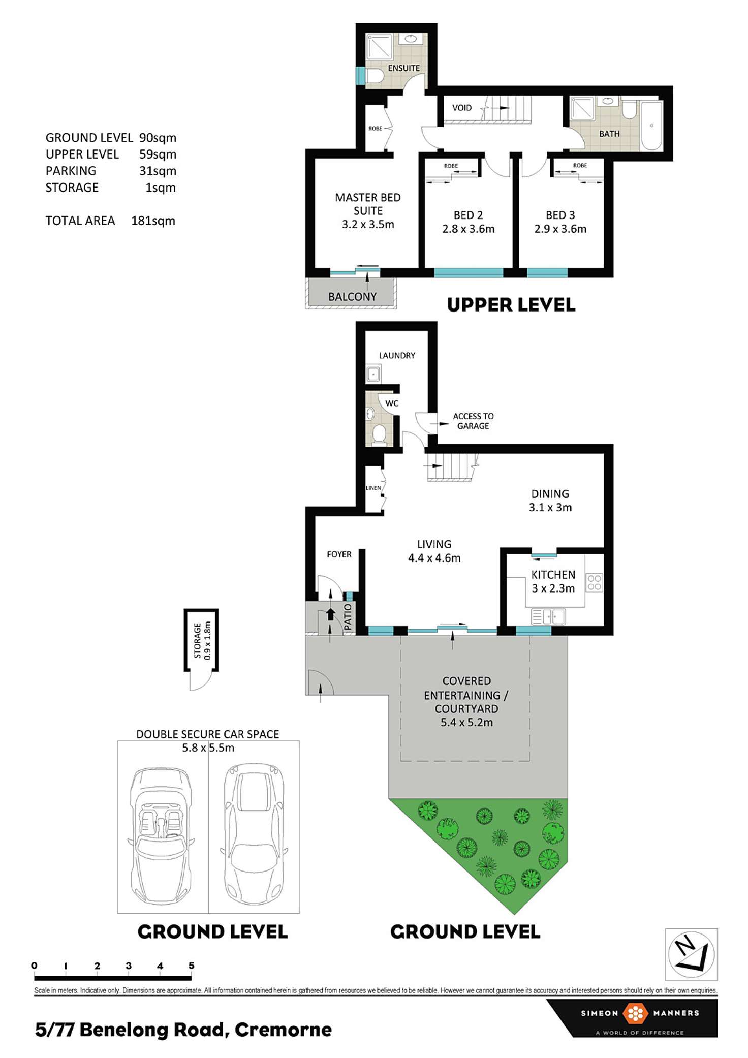 Floorplan of Homely apartment listing, 5/77 Benelong Road, Cremorne NSW 2090