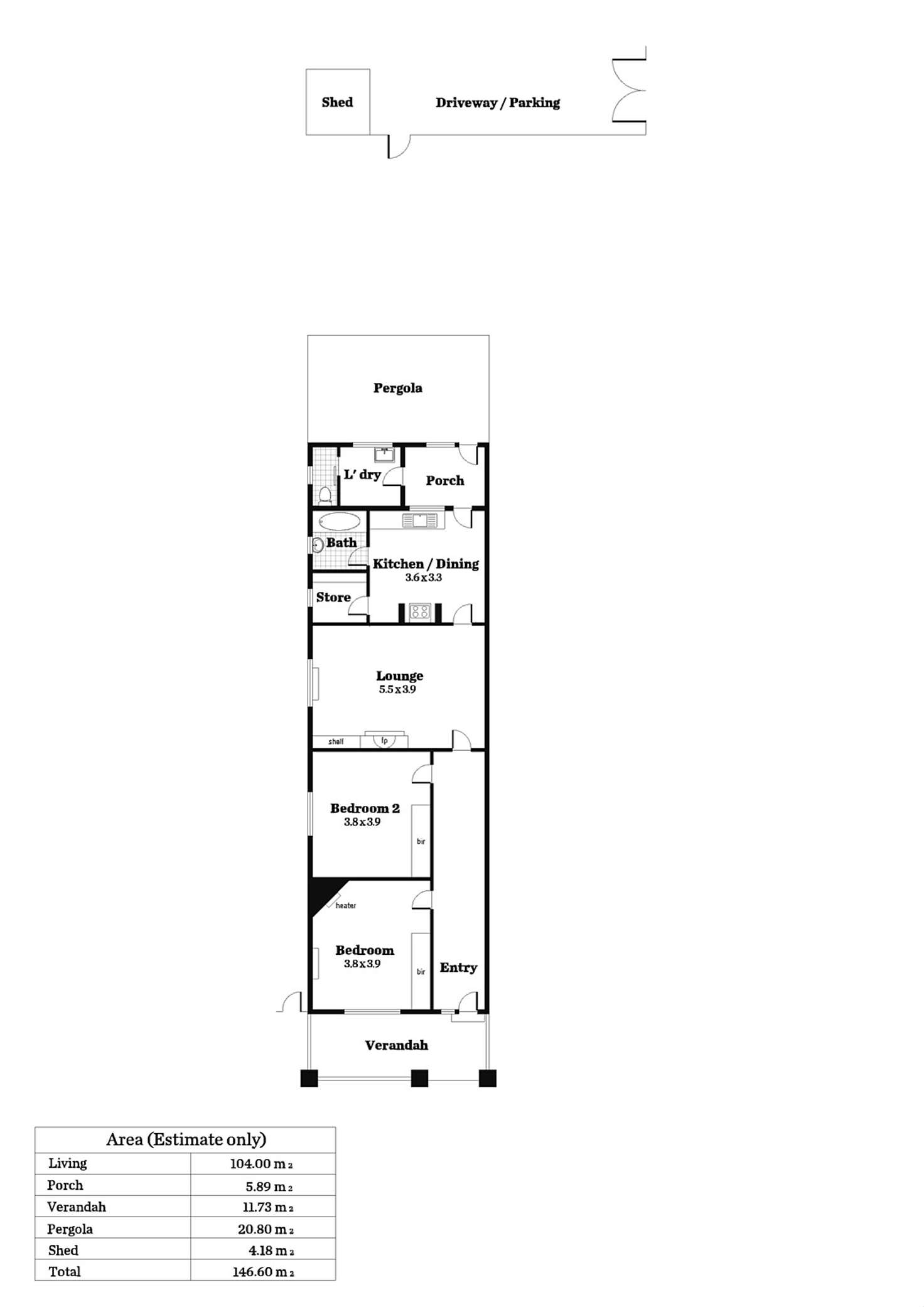 Floorplan of Homely house listing, 81 Leader Street, Forestville SA 5035