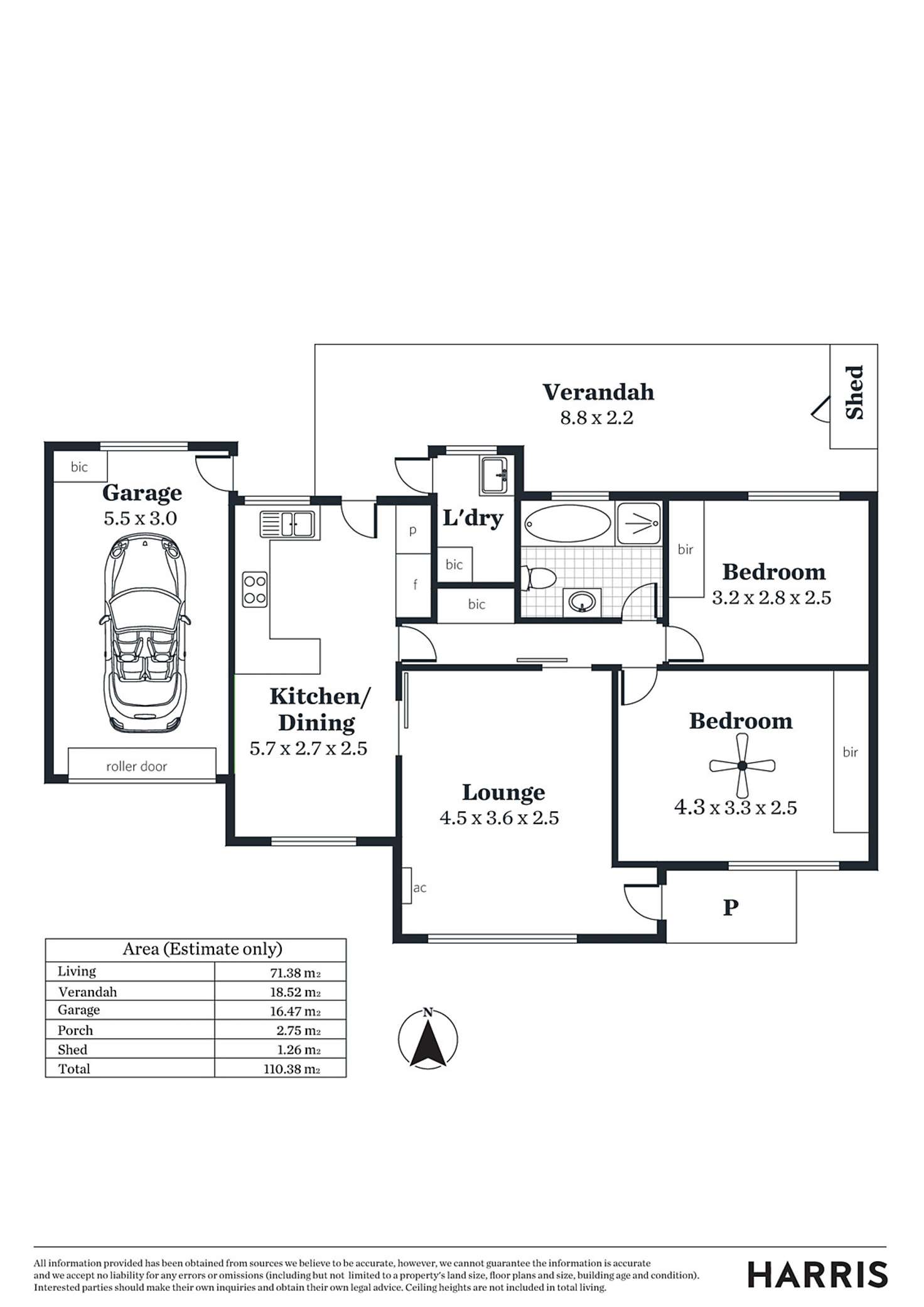 Floorplan of Homely unit listing, 2/40 Nyonga Avenue, Croydon Park SA 5008
