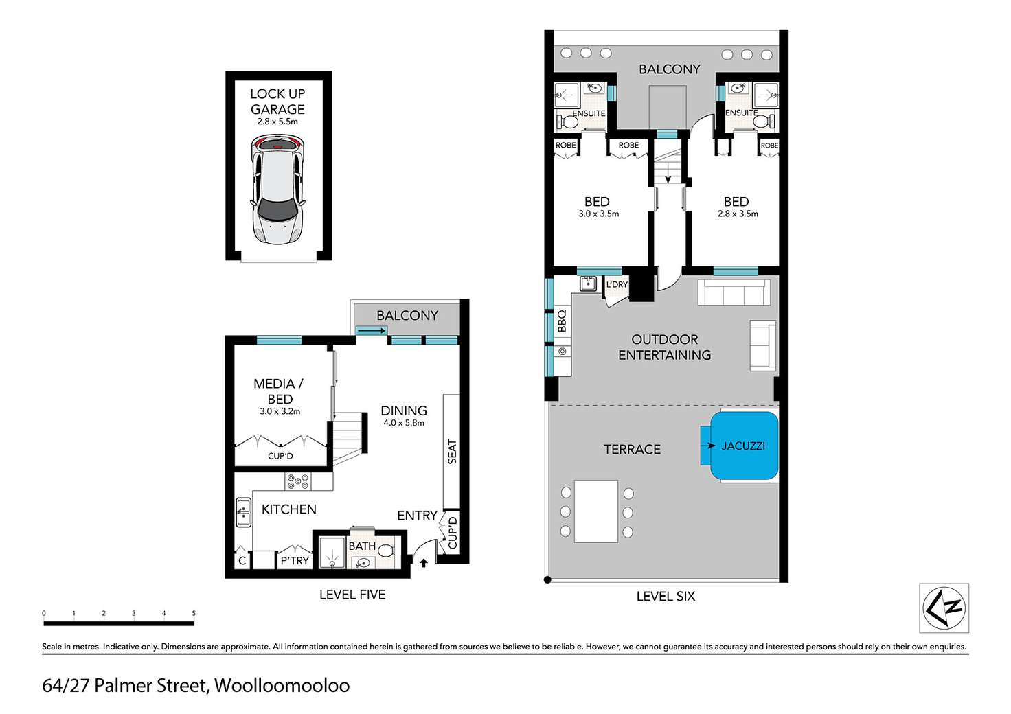 Floorplan of Homely apartment listing, 64/27-51 Palmer Street, Woolloomooloo NSW 2011